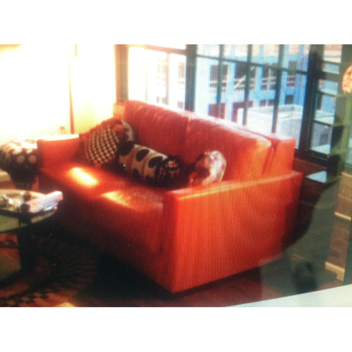 Design Within Reach Leather Sleeper Sofa - image-1