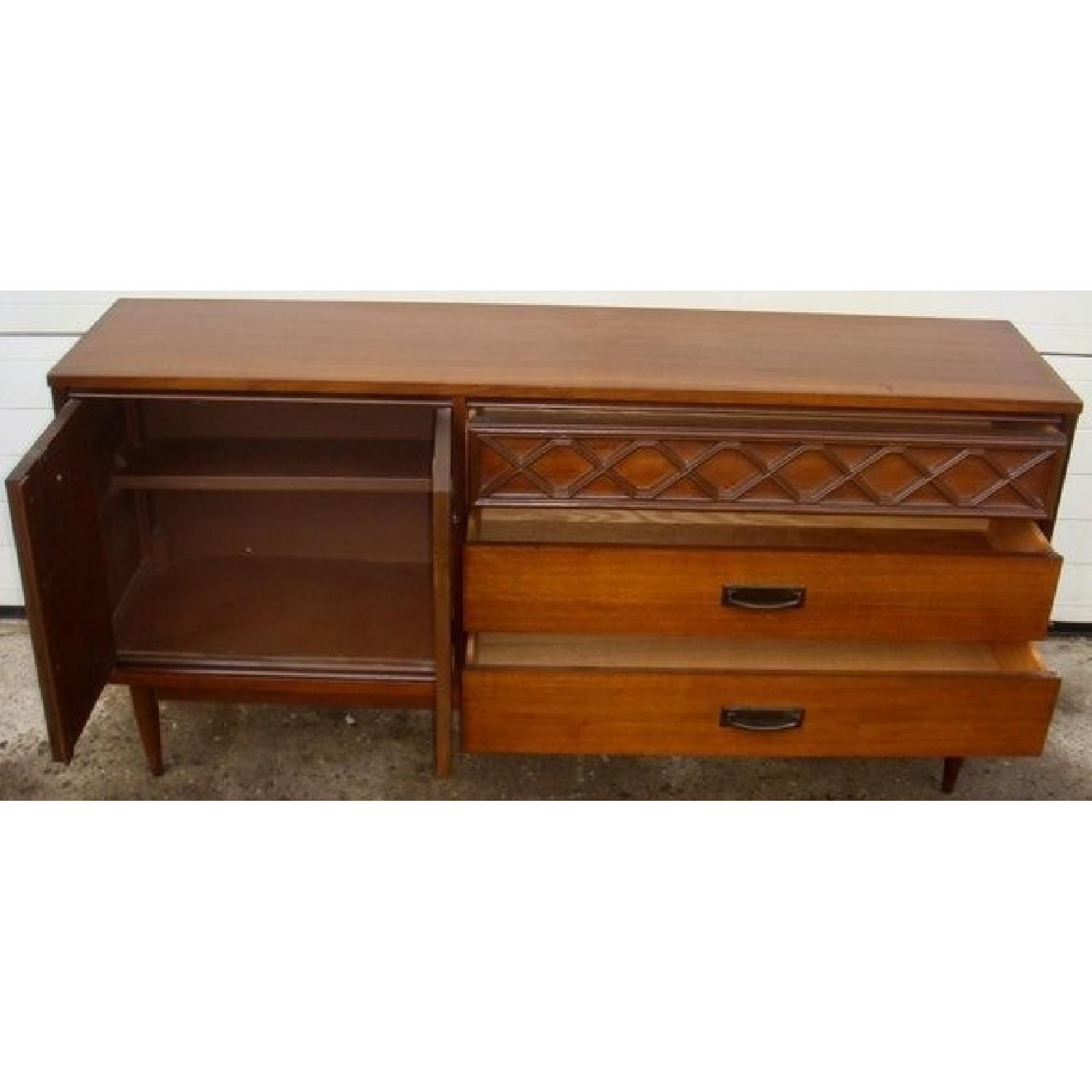 Bassett Furniture Mid Century Bassett 3 Drawer Credenza - image-1