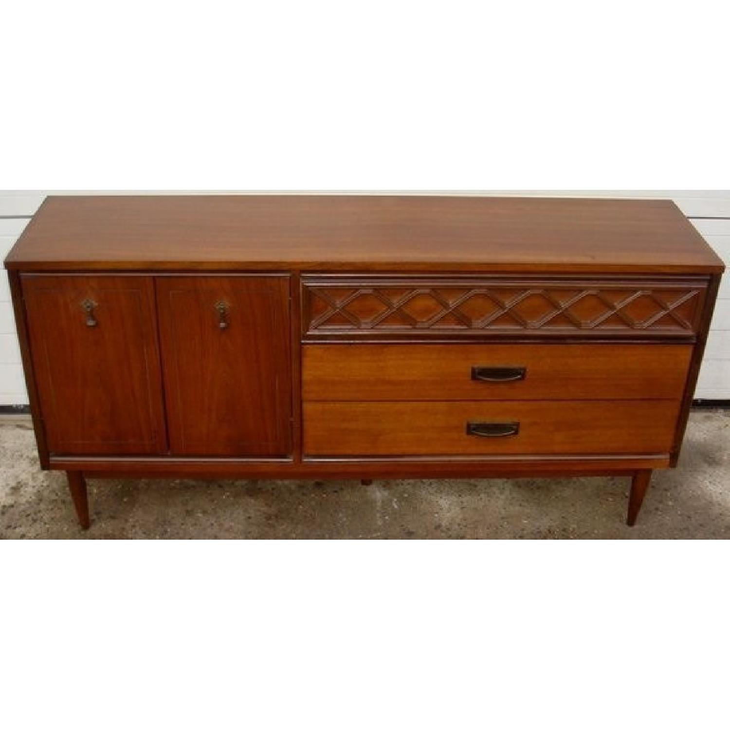 Bassett Furniture Mid Century Bassett 3 Drawer Credenza - image-2