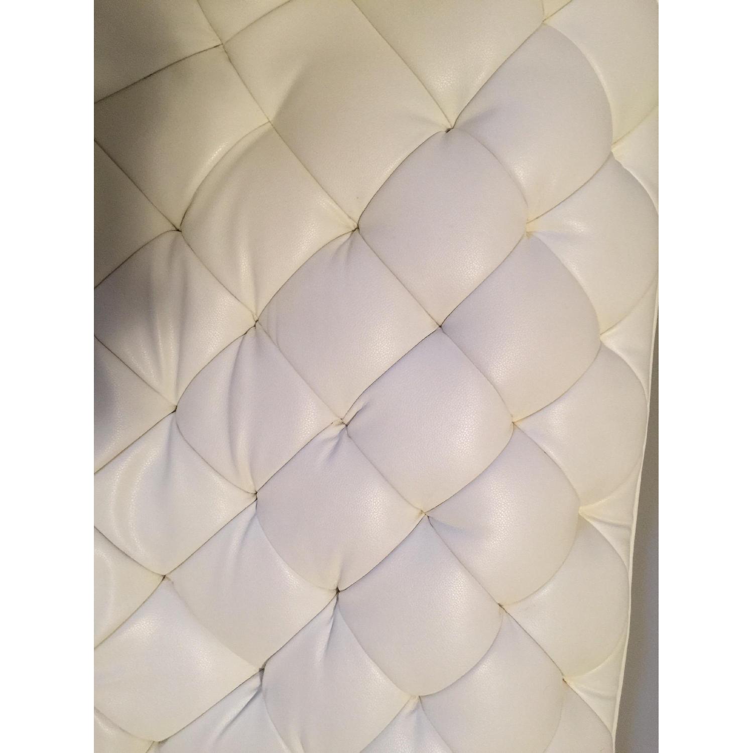 Zuo Modern White Leather Sofa - image-3