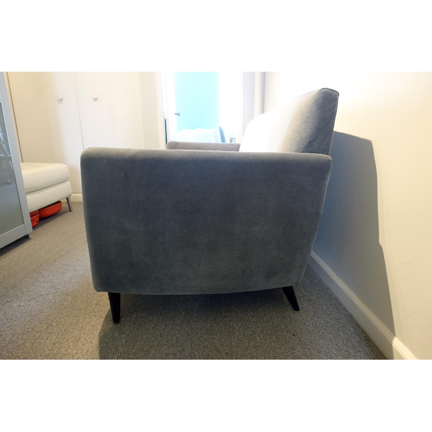 CB2 Parlour Steel Blue Sofa - image-2