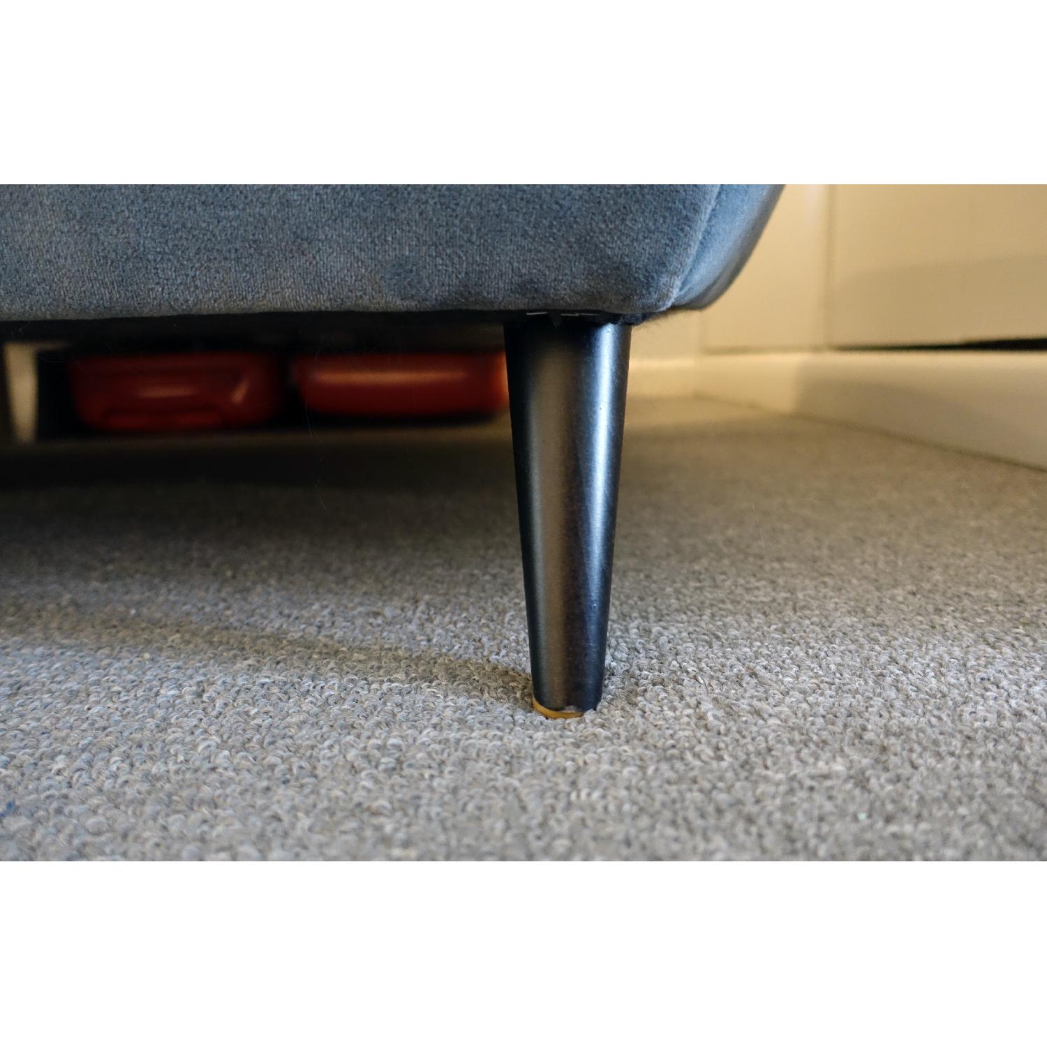 CB2 Parlour Steel Blue Sofa - image-6