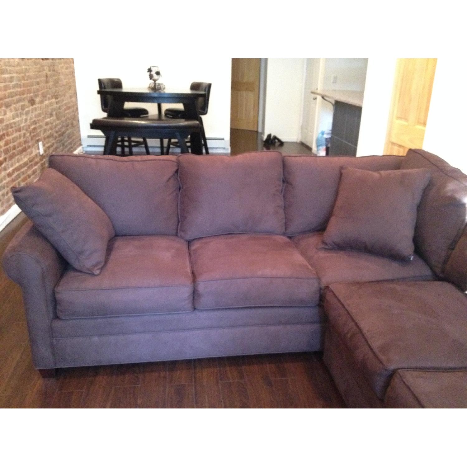 Raymour & Flanigan 2 Piece Sectional Sofa AptDeco