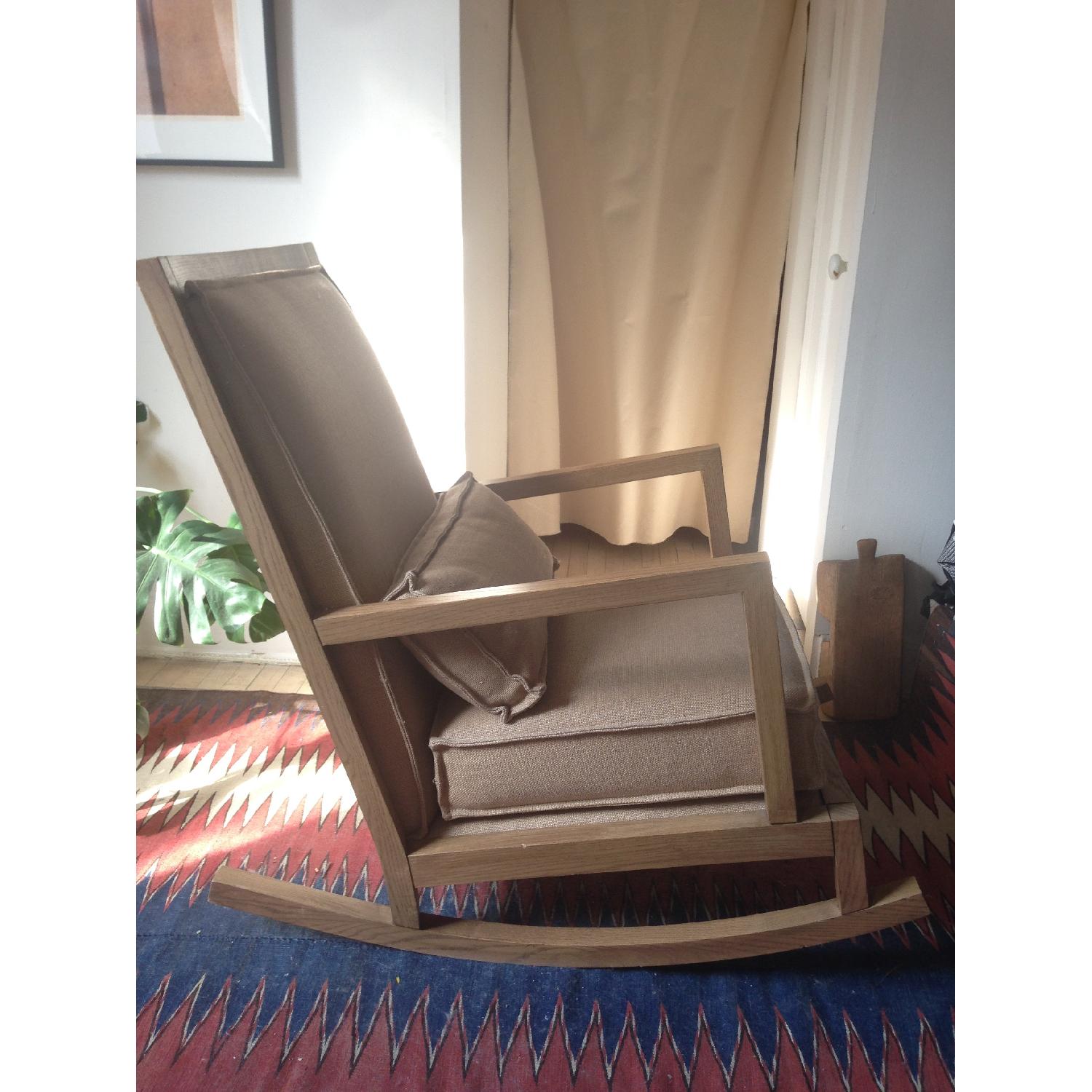 Crate & Barrel Jeremiah Fabric Back Rocker - image-2