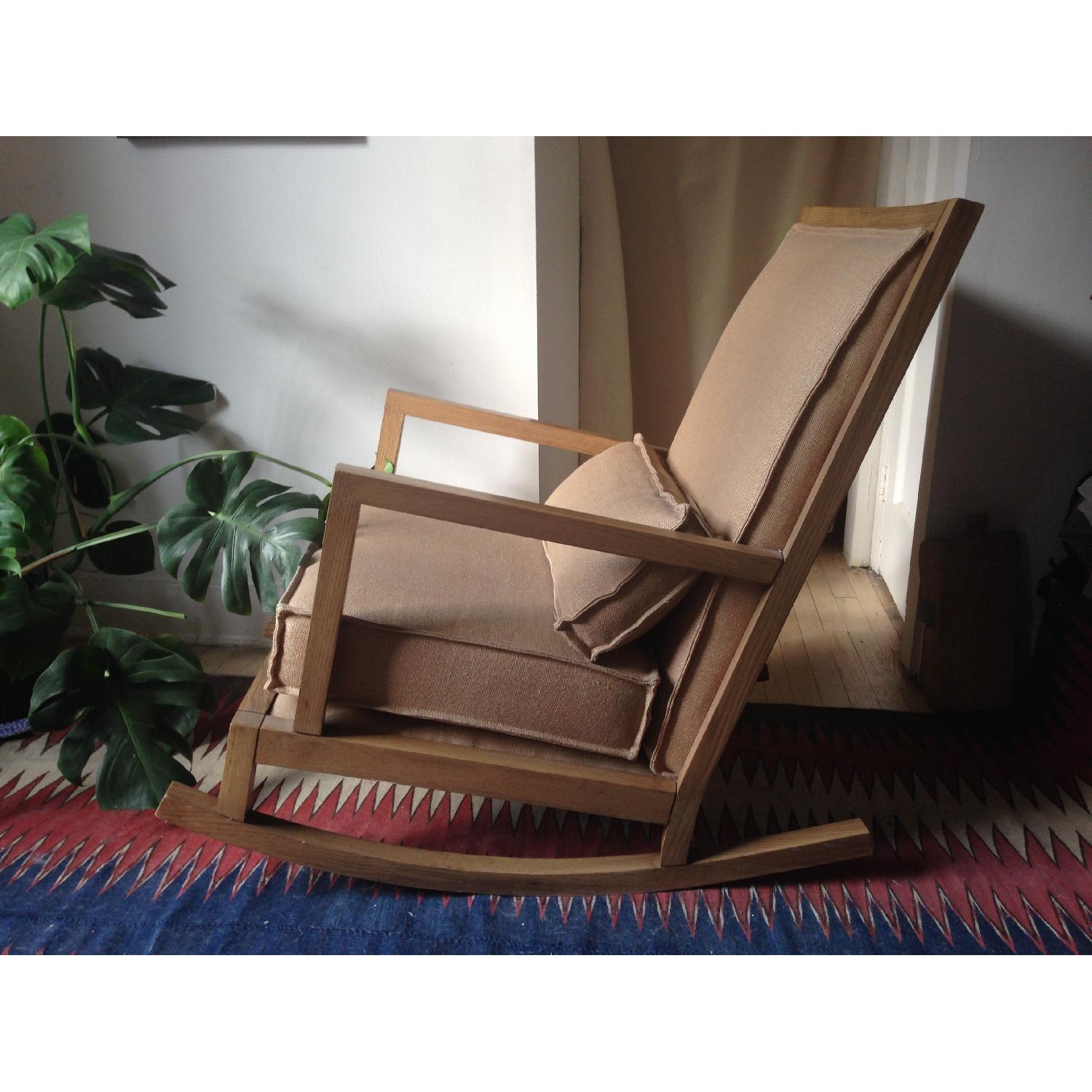 Crate & Barrel Jeremiah Fabric Back Rocker - image-3