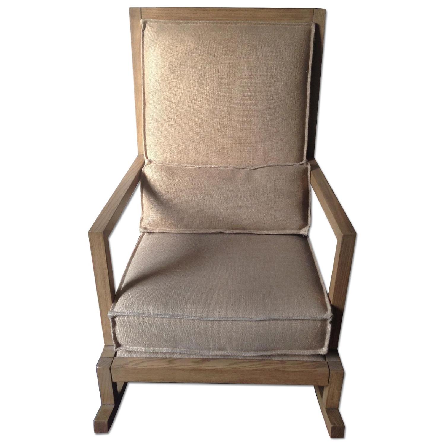 Crate & Barrel Jeremiah Fabric Back Rocker