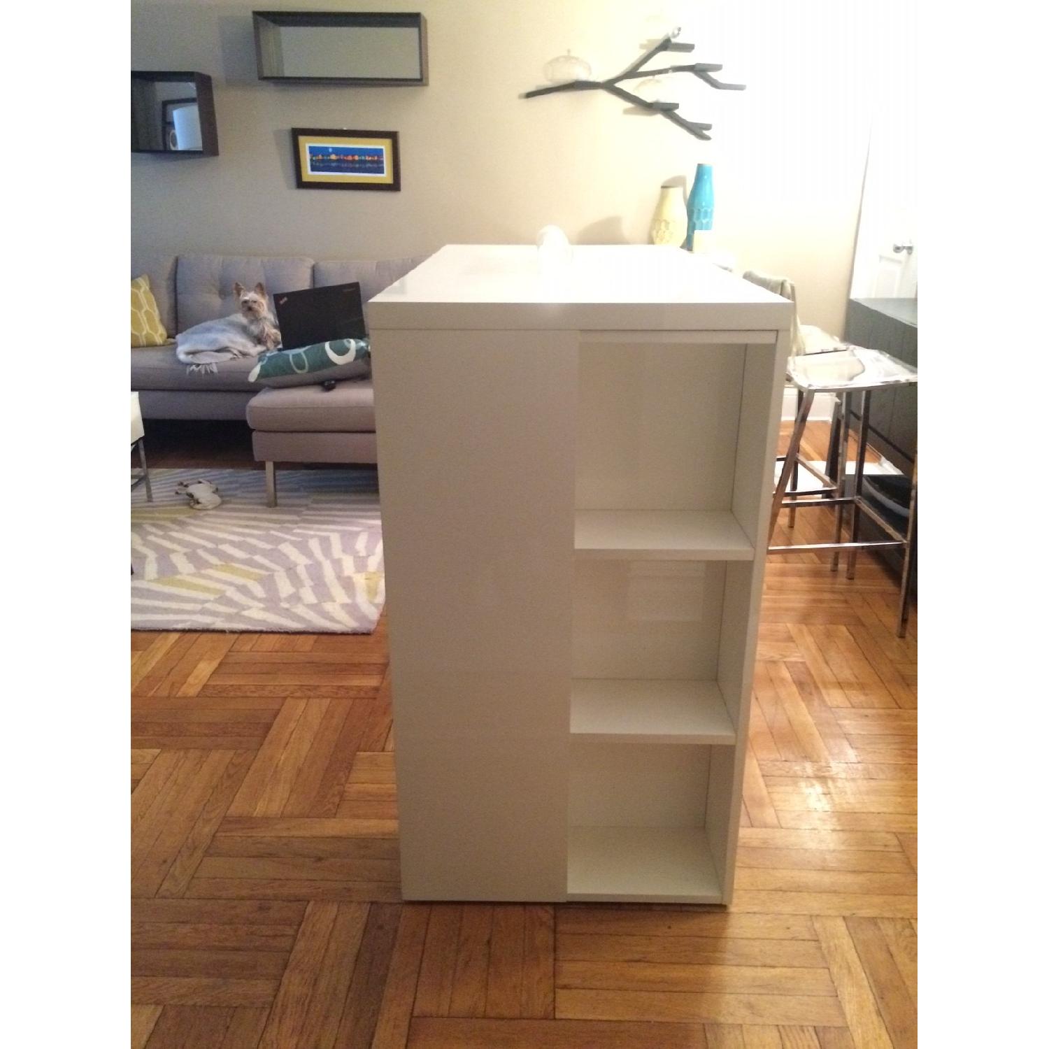 CB2 Public White High Dining Table - image-2