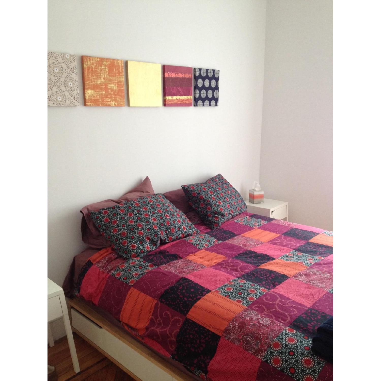 Ikea Queen Size Platform Storage Bed - image-1