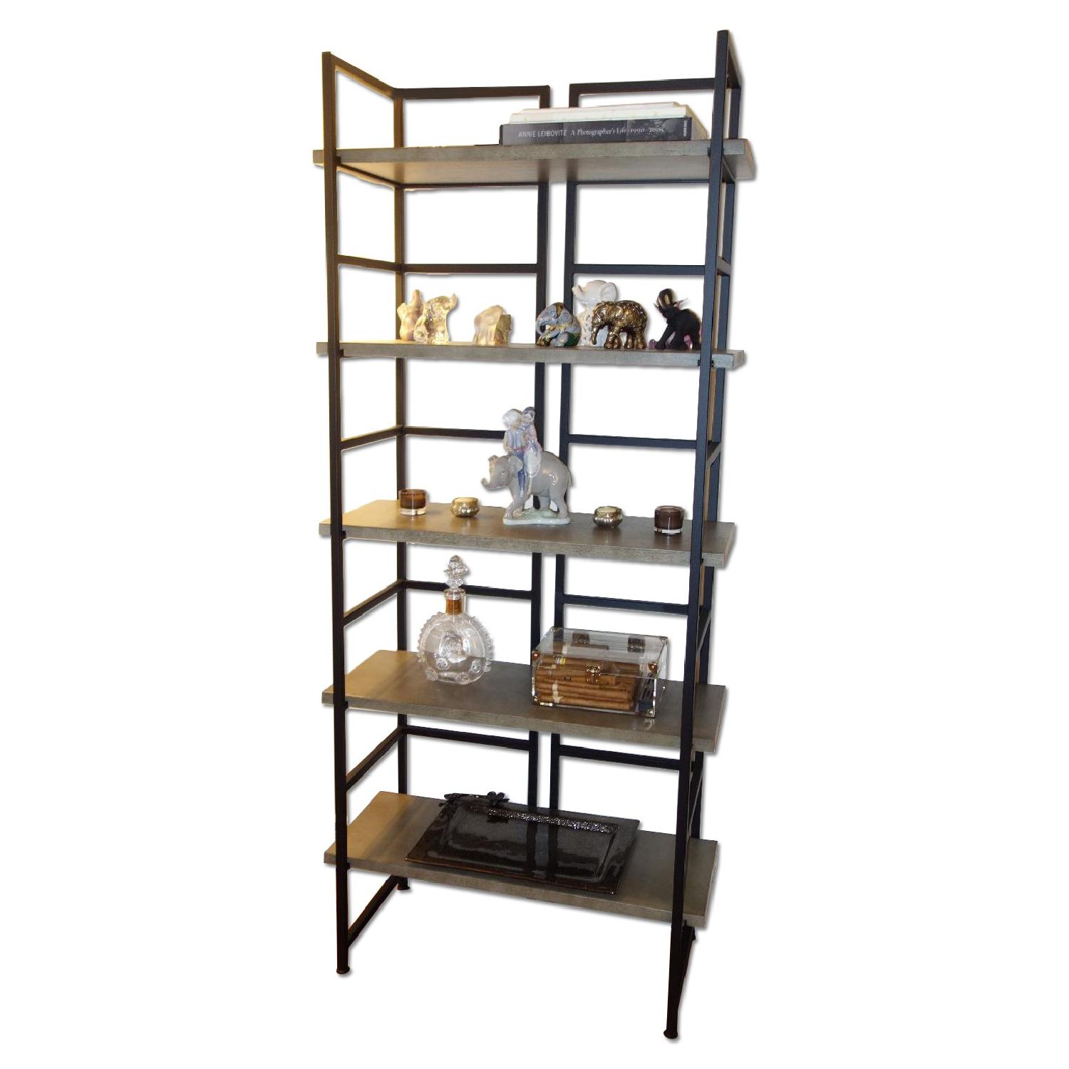 Container Store Driftwood Connections 5-Shelf Bookcase - image-0