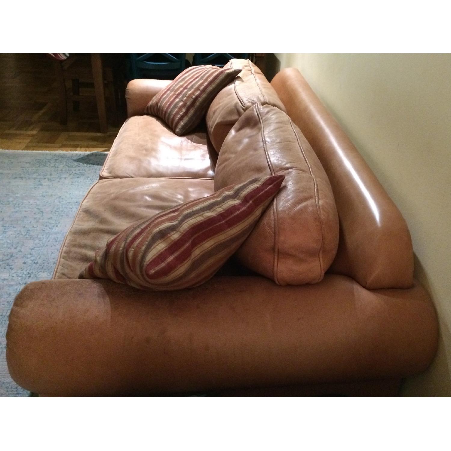 Avery Boardman Full Leather Sleeper Sofa - image-2