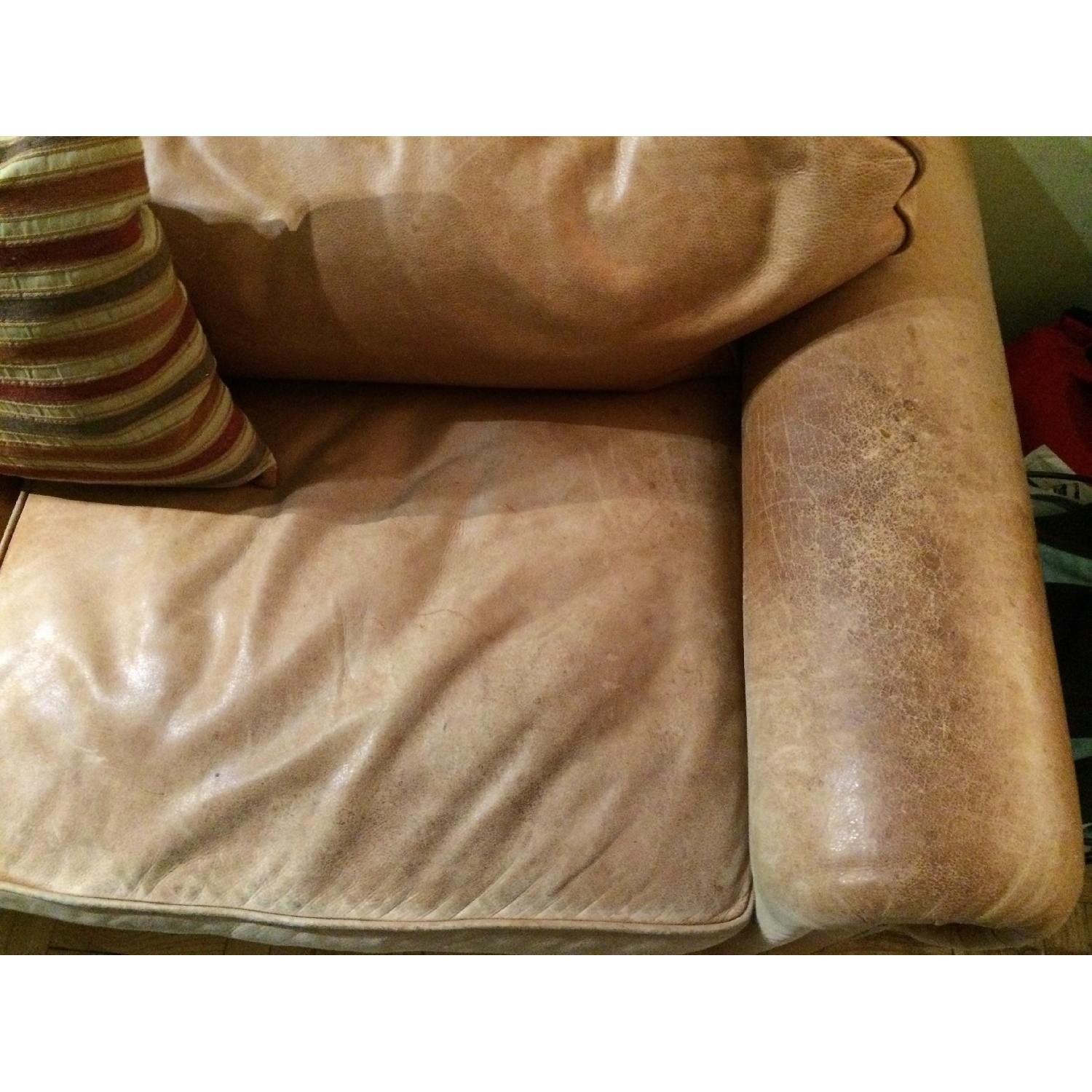 Avery Boardman Full Leather Sleeper Sofa - image-6