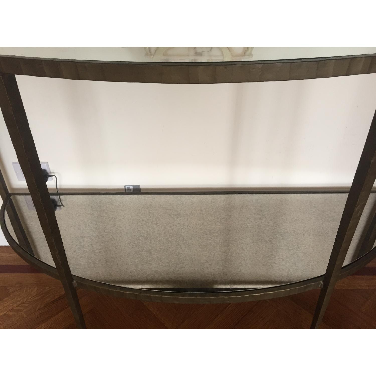 Crate & Barrel Clairemont Demilune Console Table - image-5