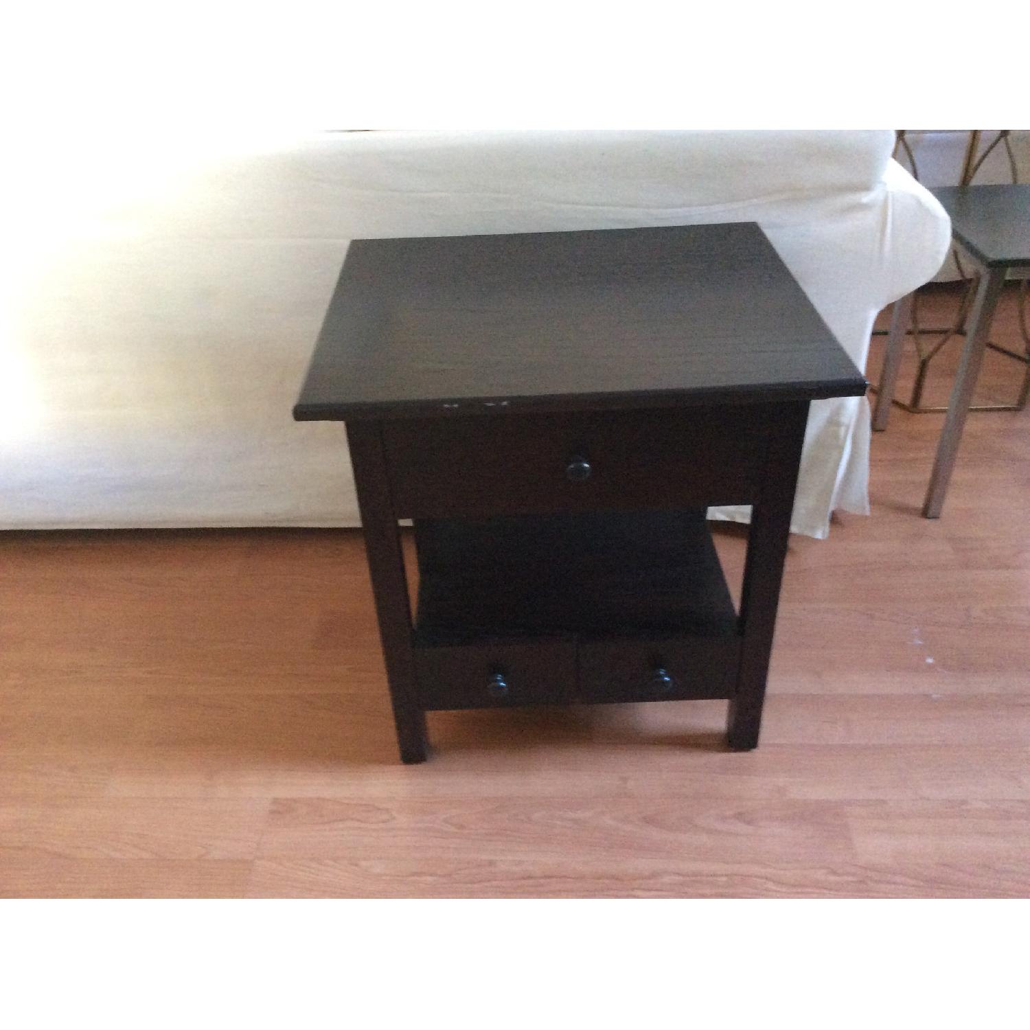 Wooden Side Table with Board Games - image-2