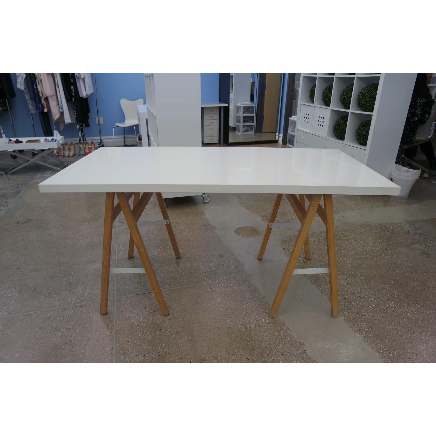 West Elm Collapsible Sawhorse Work Table - image-2
