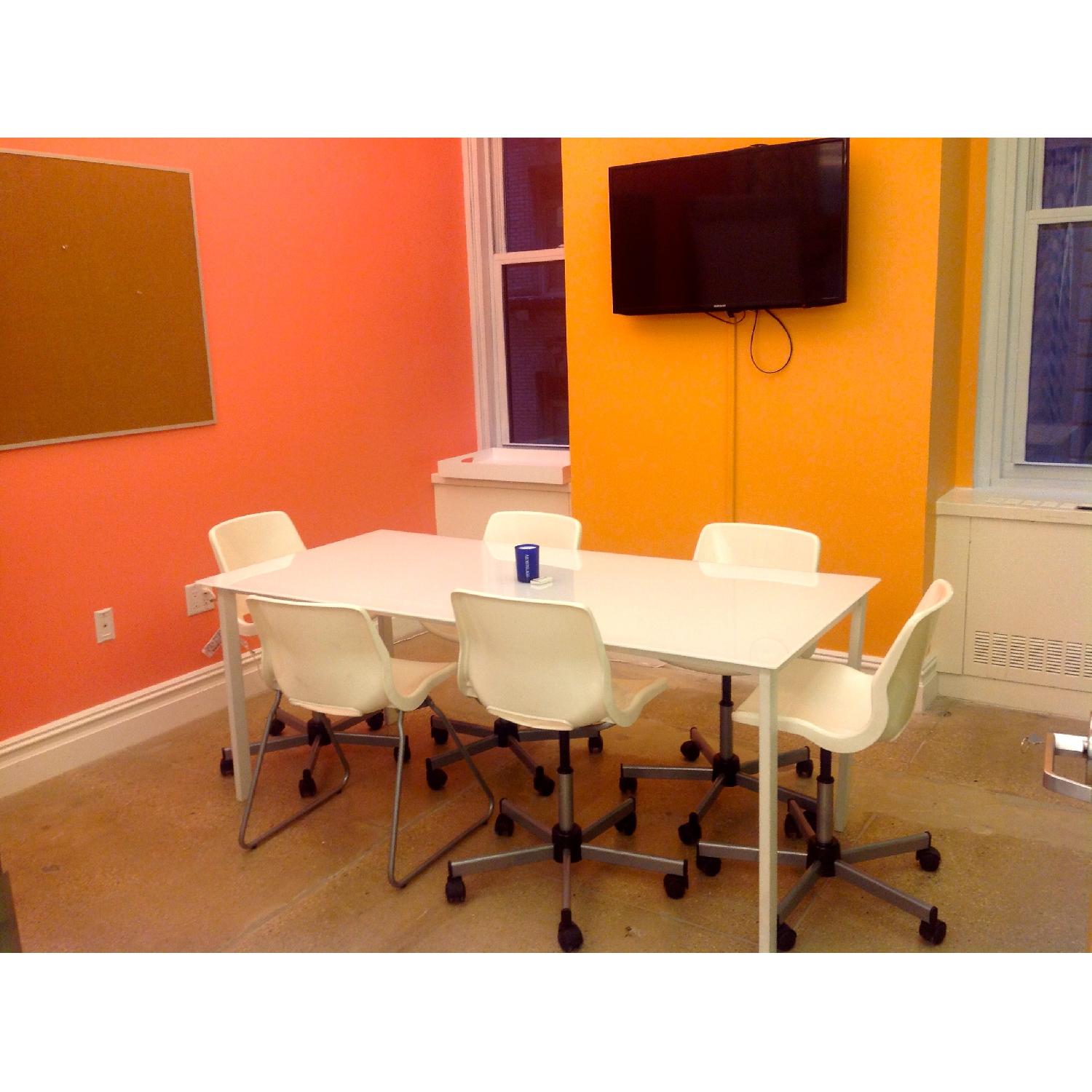 Ikea Glass Top Table or Desk - image-1