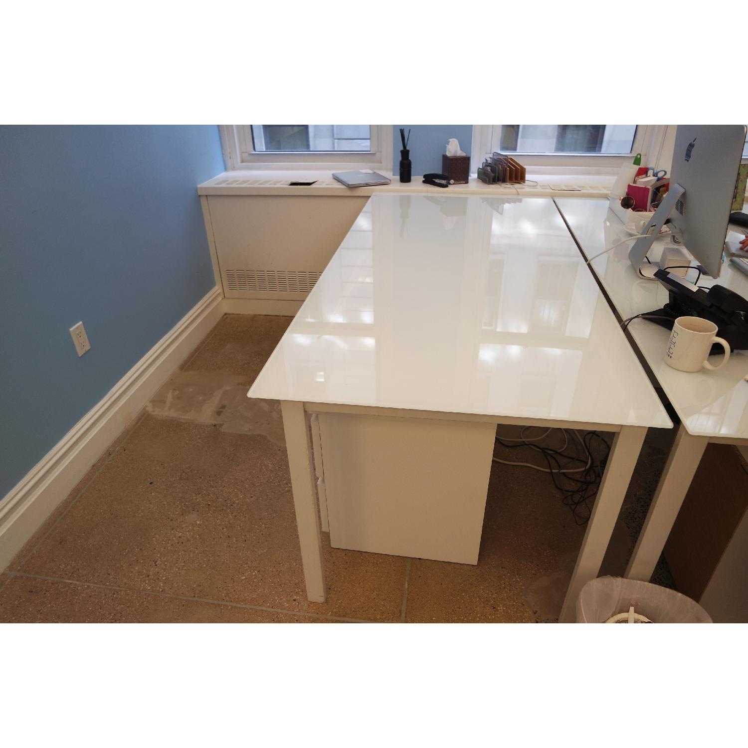 Ikea Glass Top Table or Desk - image-4