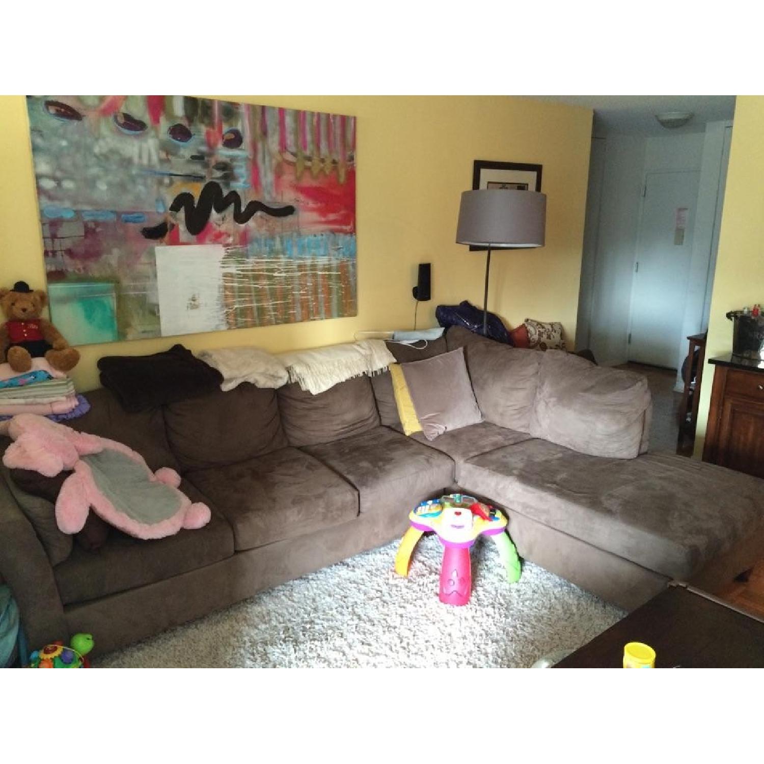 Bob's Furniture Brown Couch - image-1