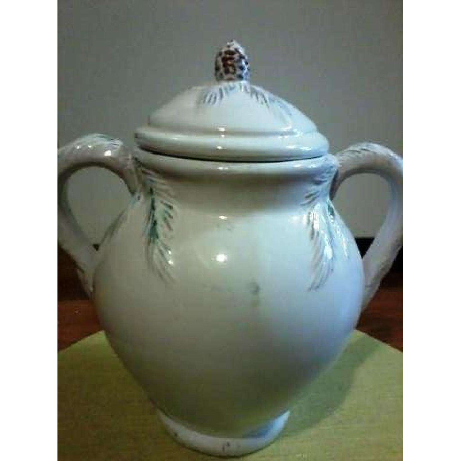 White Pine Pinecone Two-Handle Jar - image-1