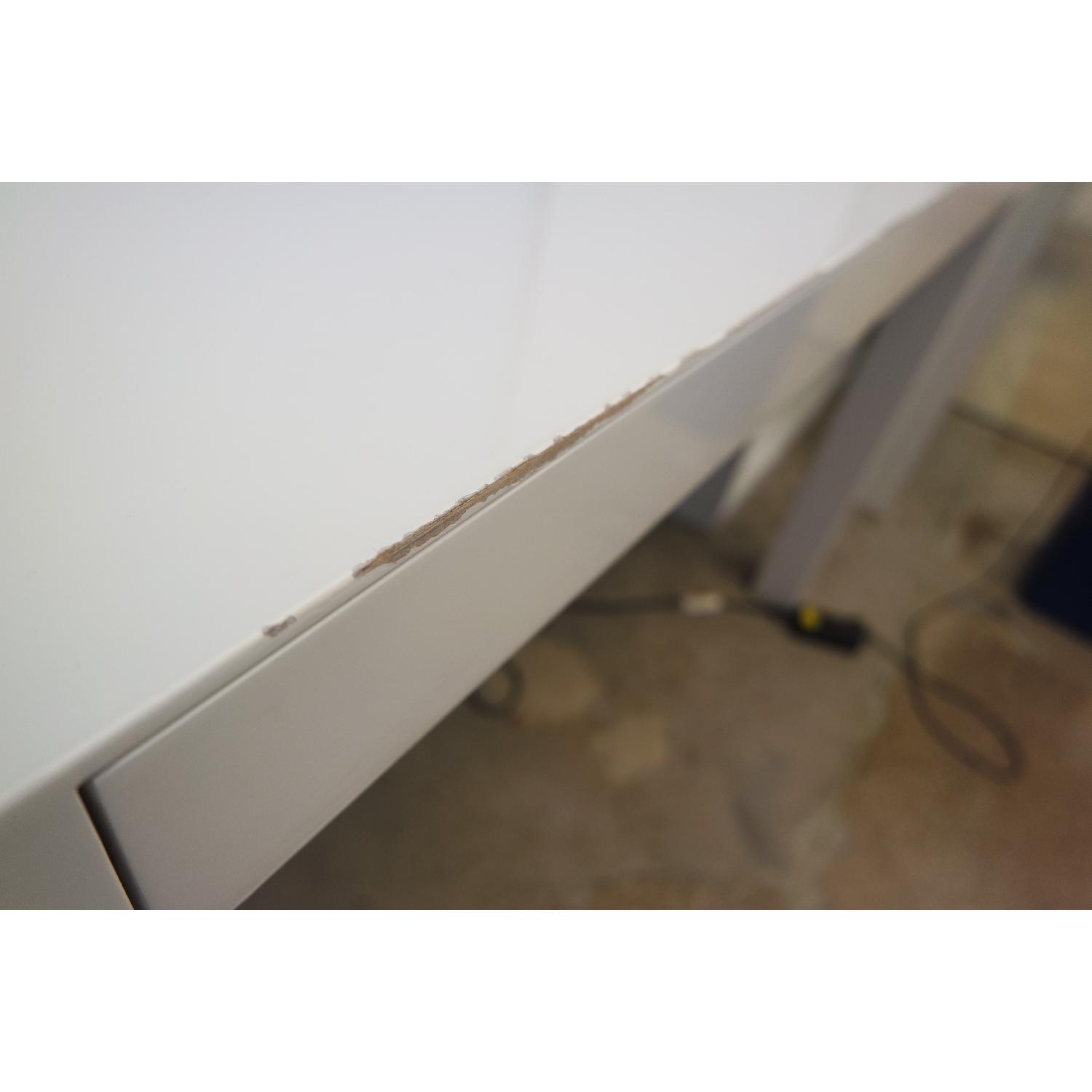 West Elm Parsons Desk in White Lacquer - image-5