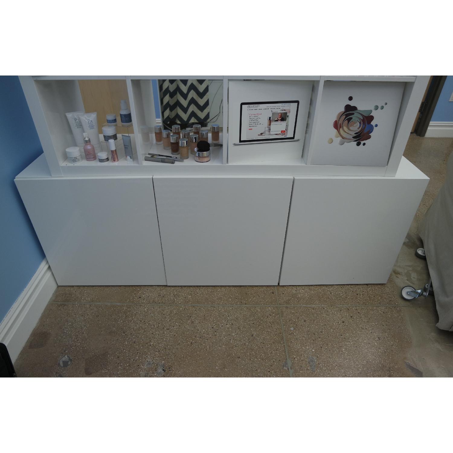 Ikea Besta Wall Cabinet with Vara White Doors - Set of 2 - image-3