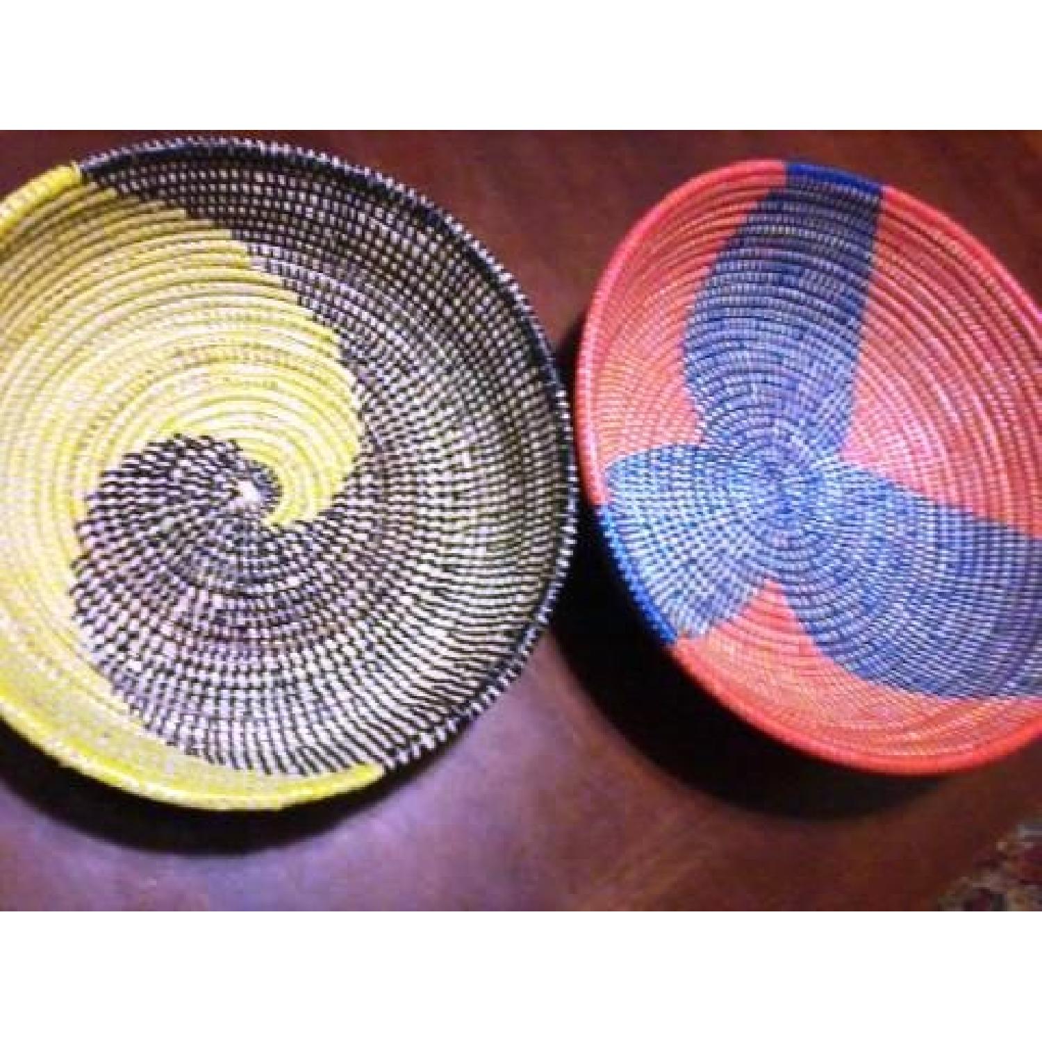 Hand Woven Baskets - Pair - image-1