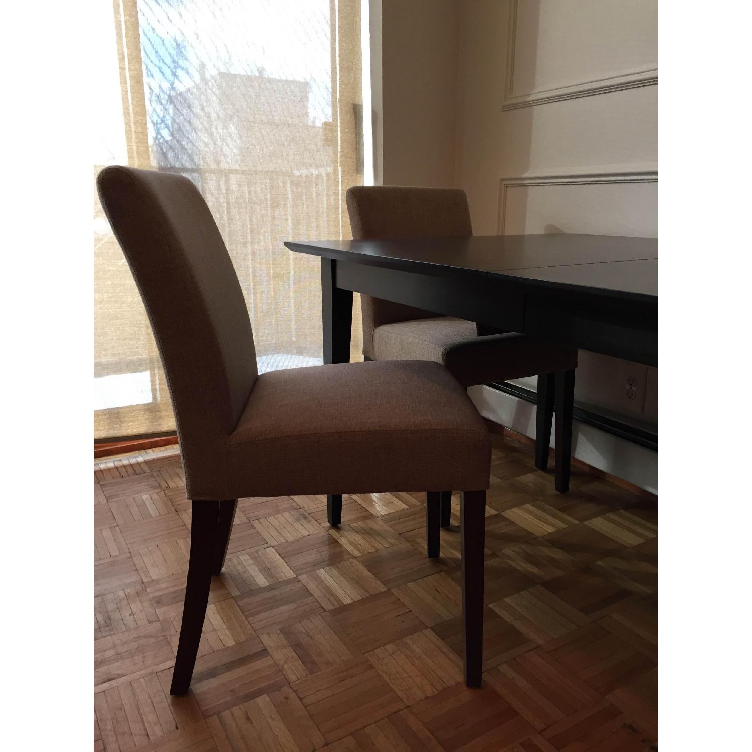Room & Board Dining Room Table w/ 4 Upholstered Chairs - image-3