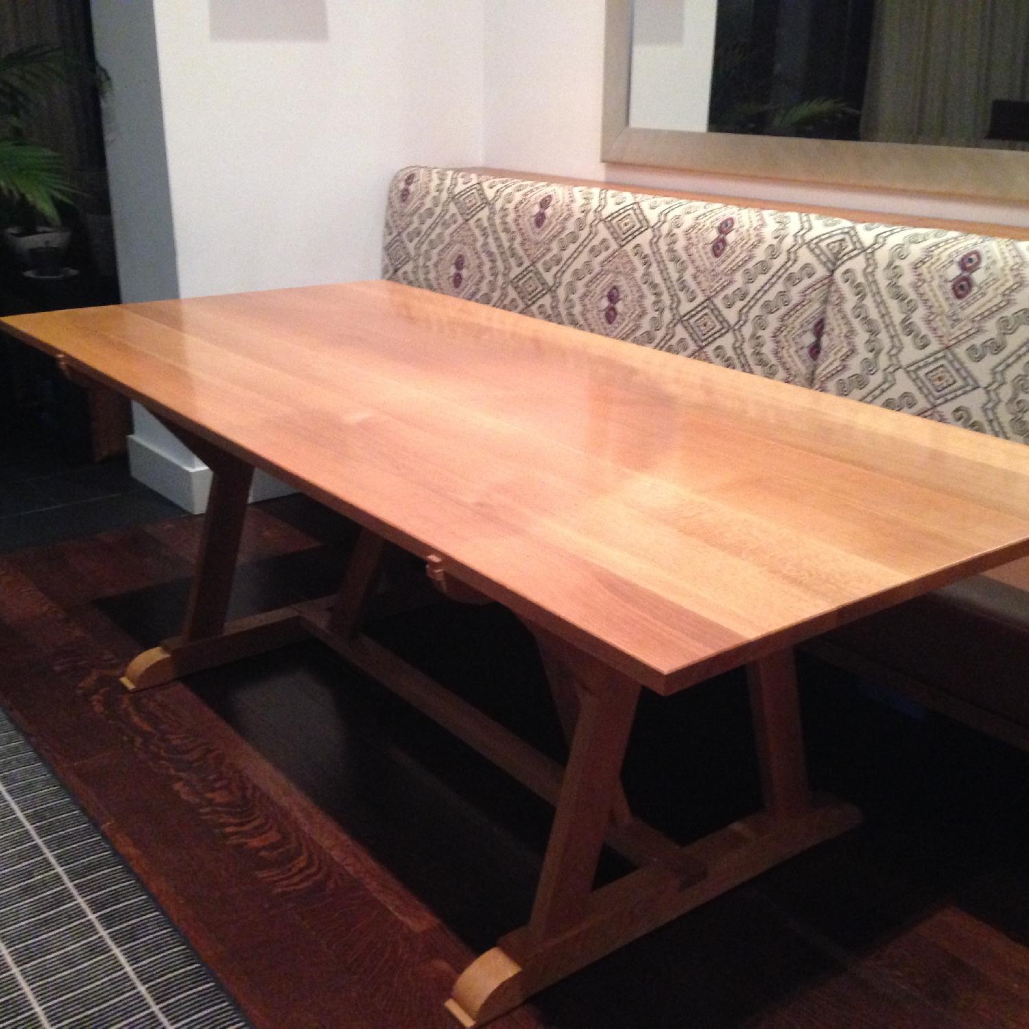 Scott Jordan Bespoke White Oak Tressle Table - image-1