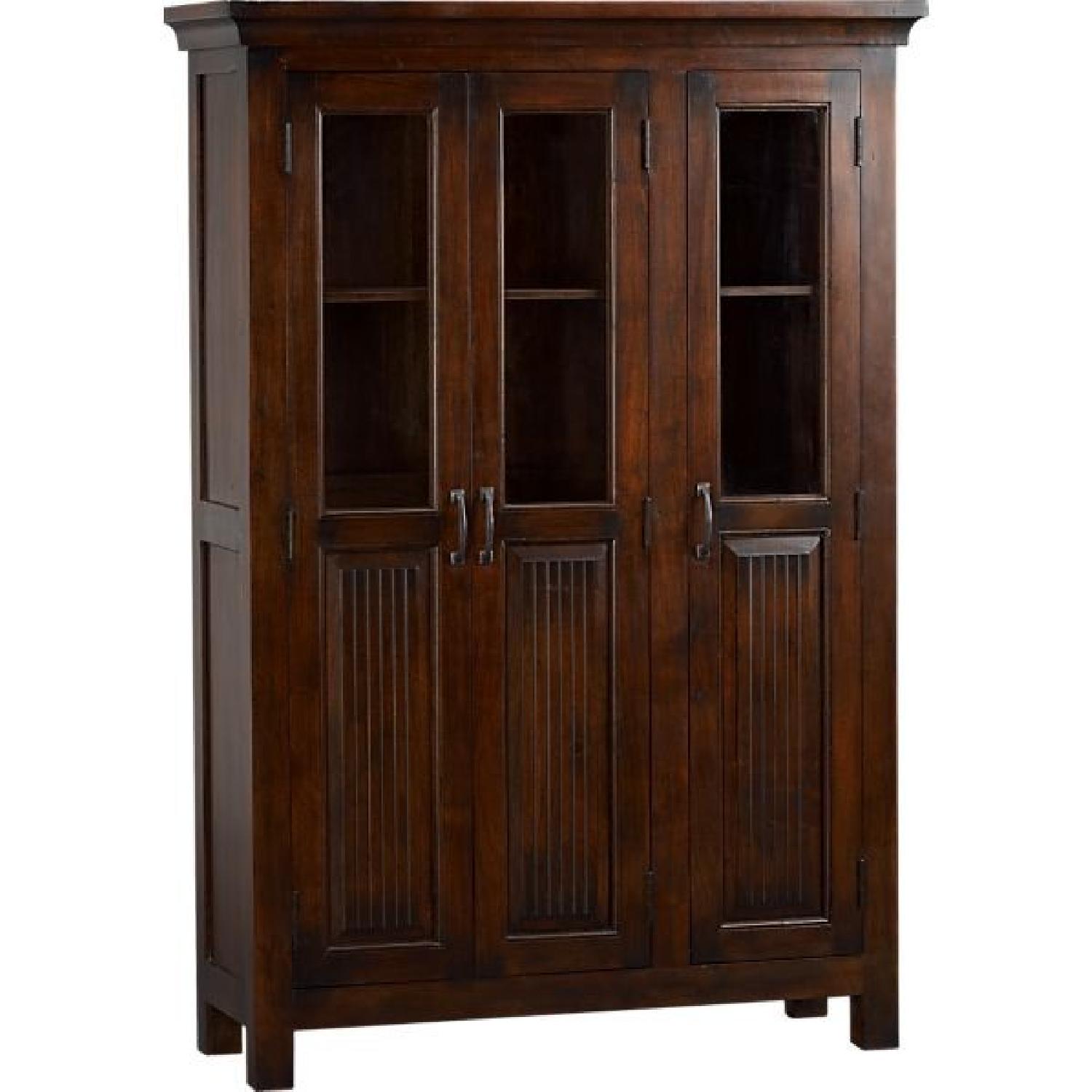Crate & Barrel Kavari 3-Door Cabinet/Hutch - image-1