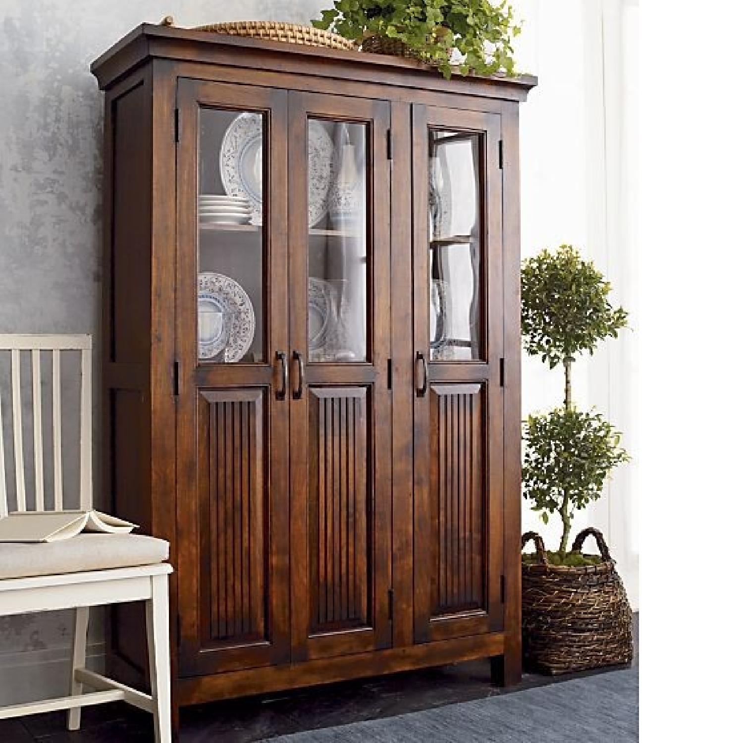 Crate & Barrel Kavari 3-Door Cabinet/Hutch - image-3