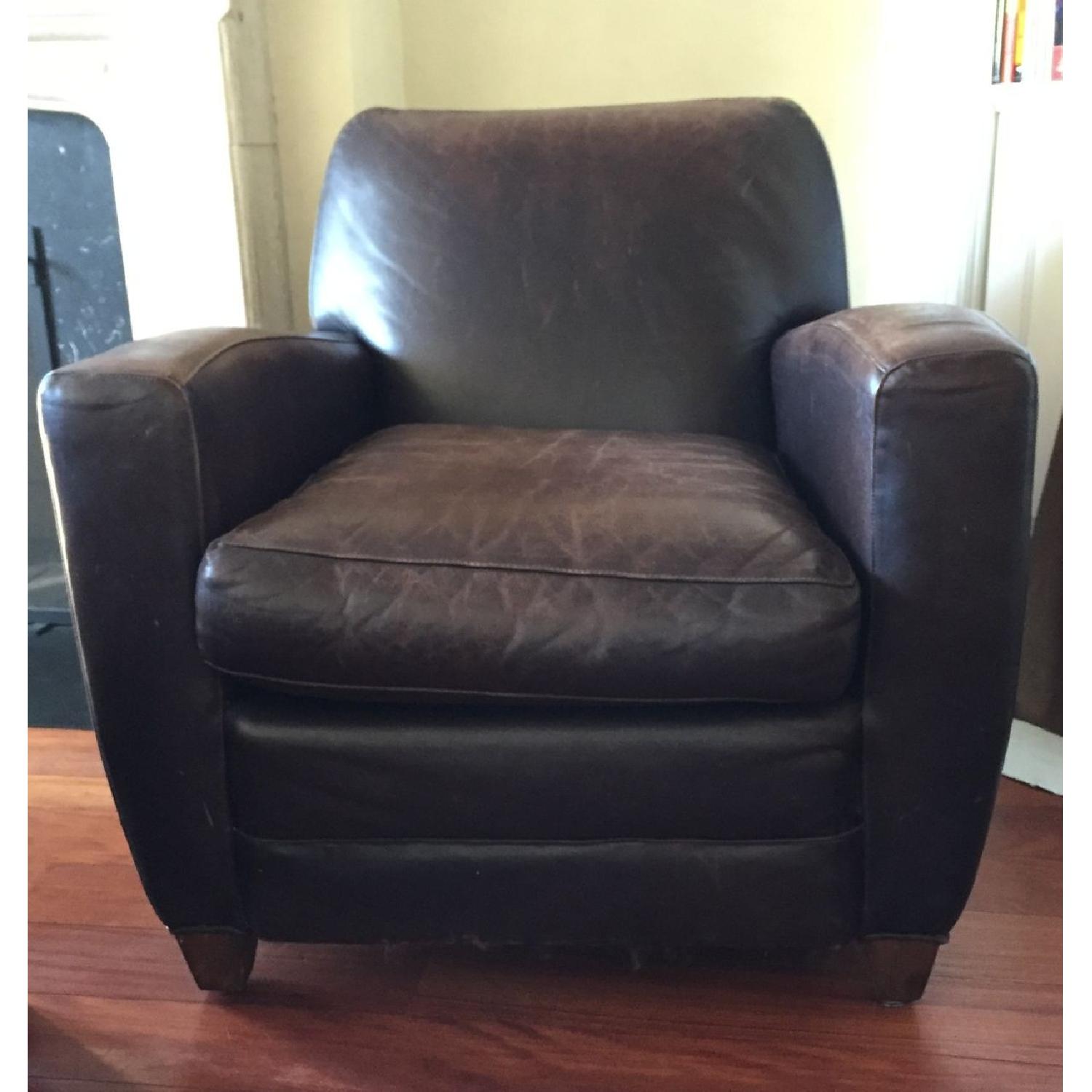Mitchell Gold + Bob Wiliams Leather Club Chair - image-1