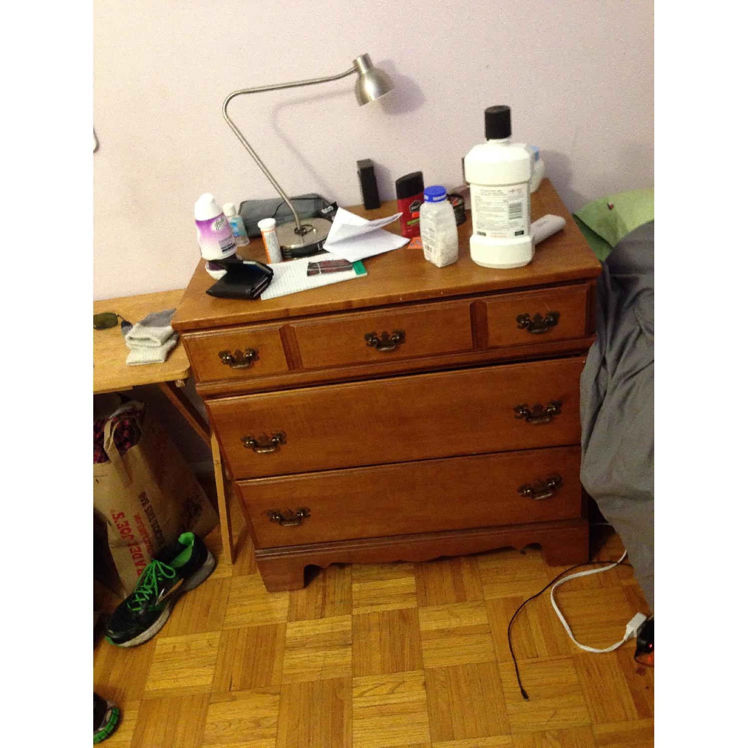 Maple Wood Dresser/Nightstand - image-1