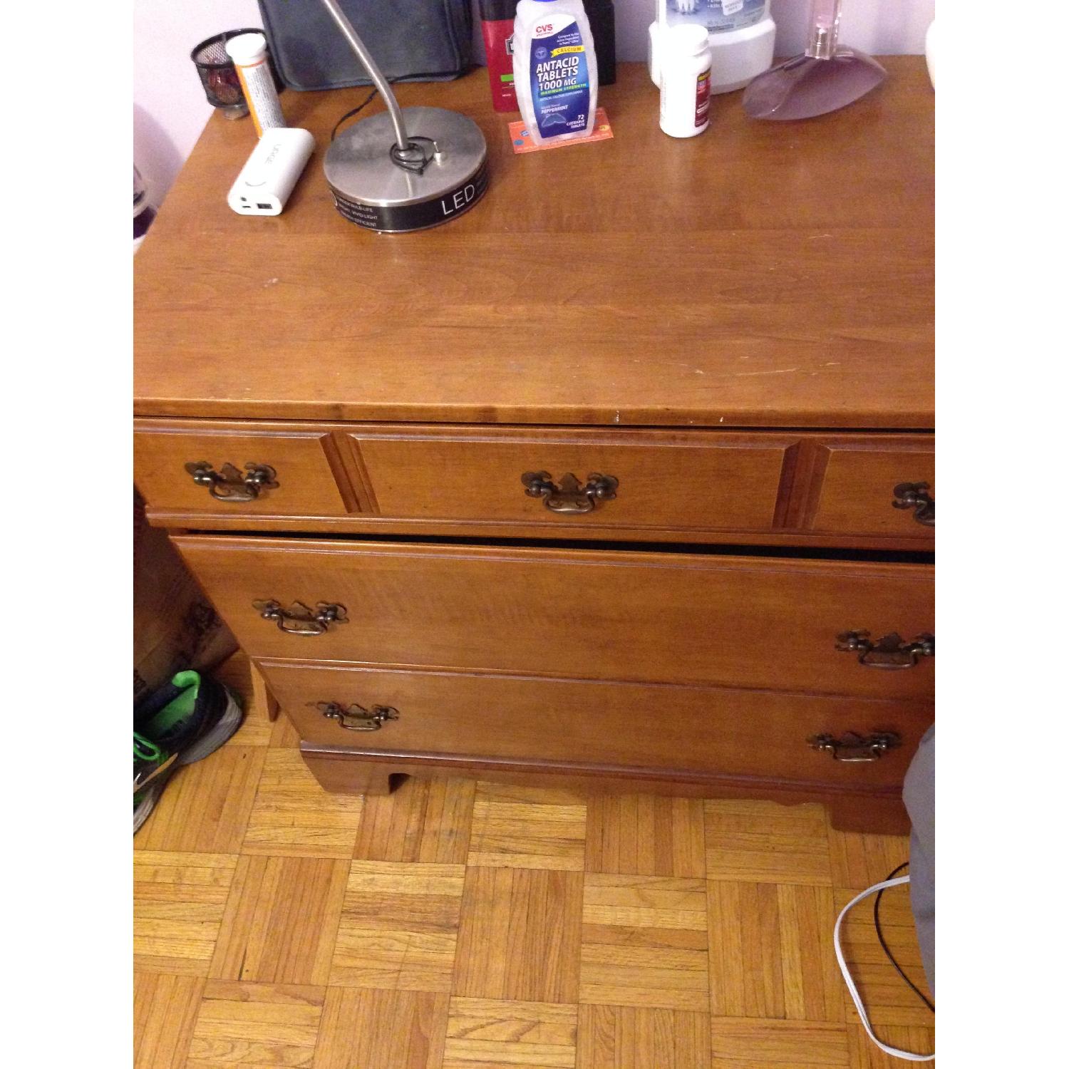 Maple Wood Dresser/Nightstand - image-2