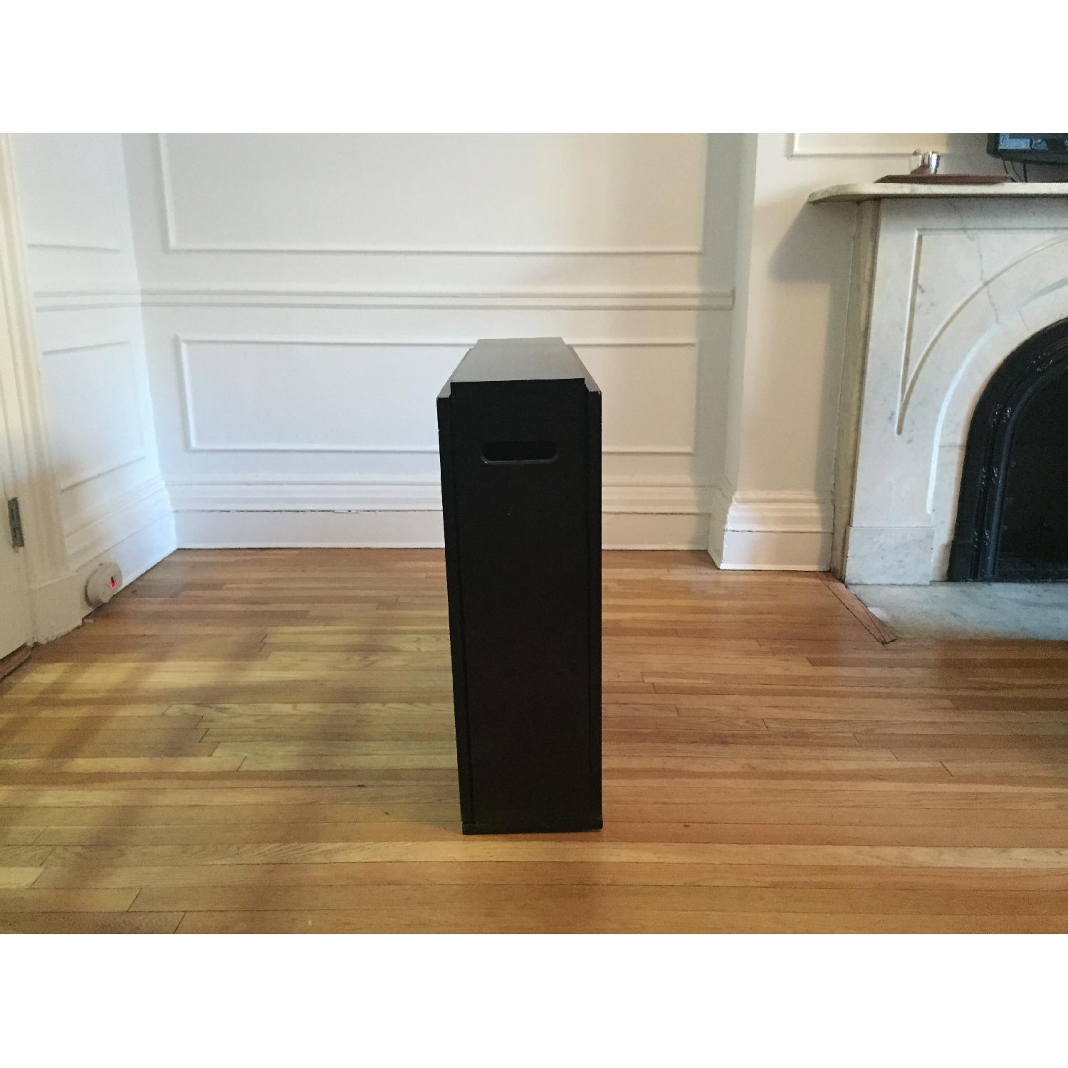 Crate & Barrel Span Black Gateleg Dining Table - image-4