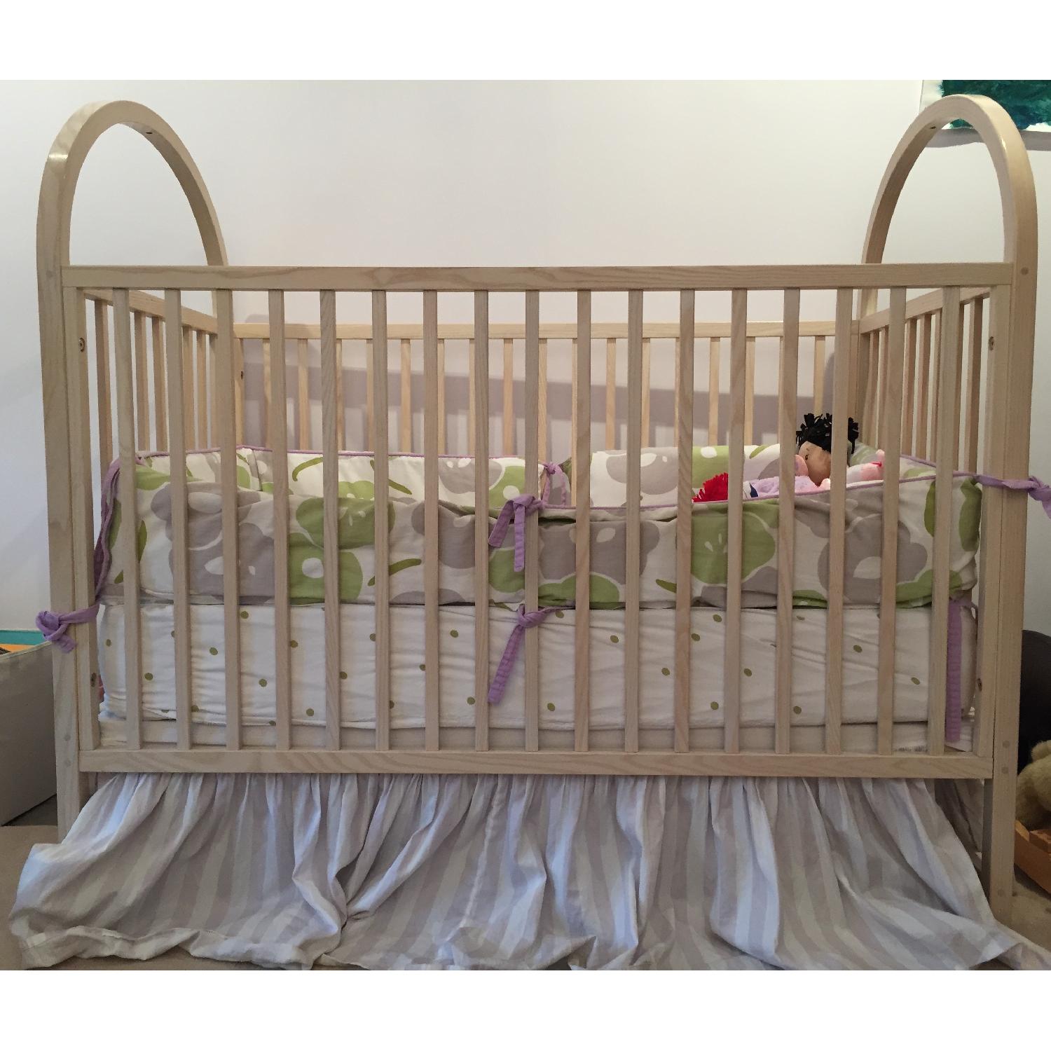 Q Collection Full Size Solare Crib + Matching Dresser w/ Removable Changing Table - image-4