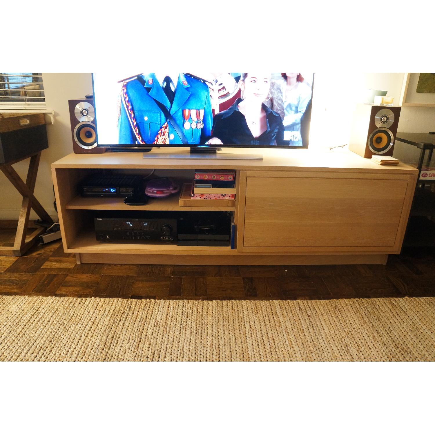 De La Espada White Oak Media Cabinet - image-1