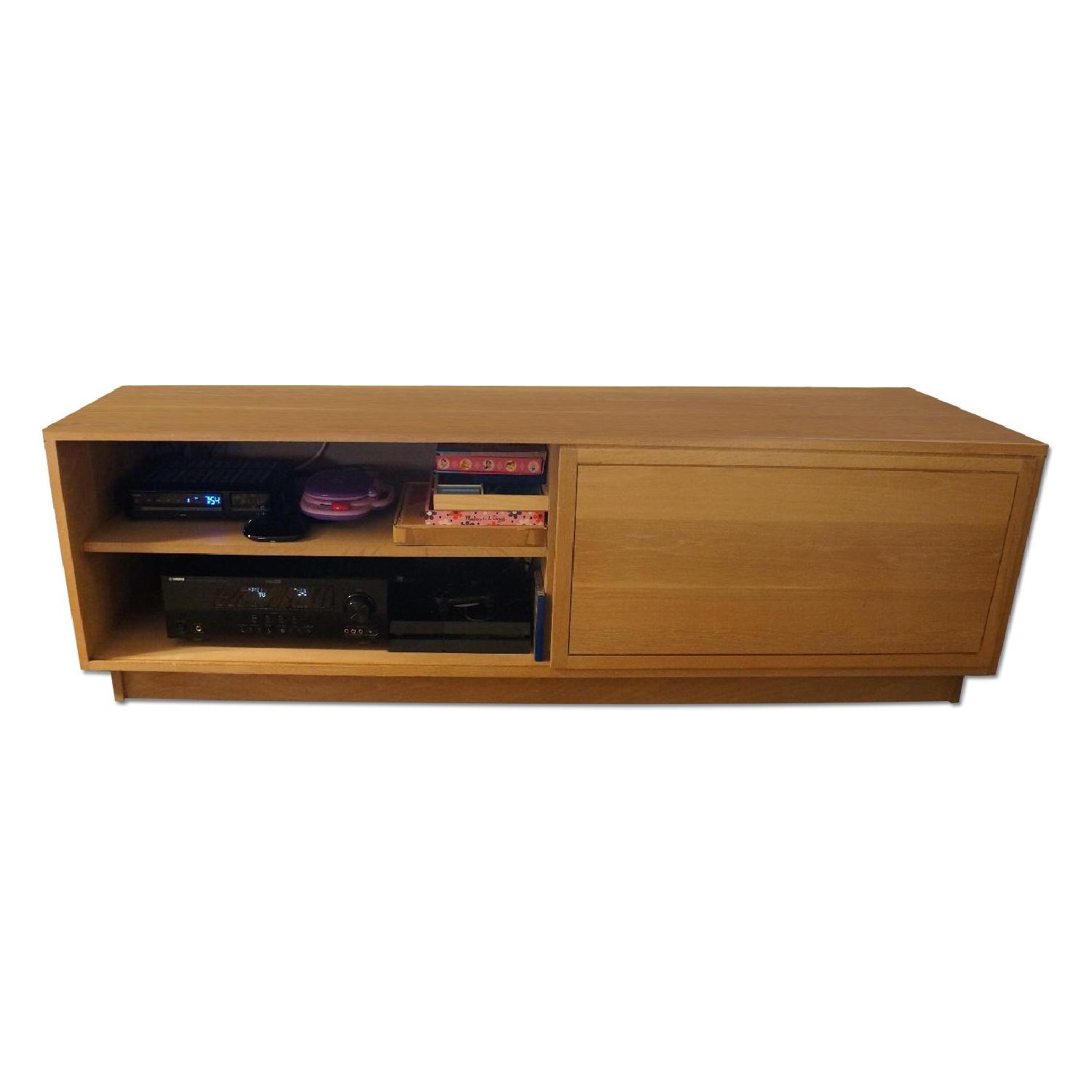 De La Espada White Oak Media Cabinet - AptDeco