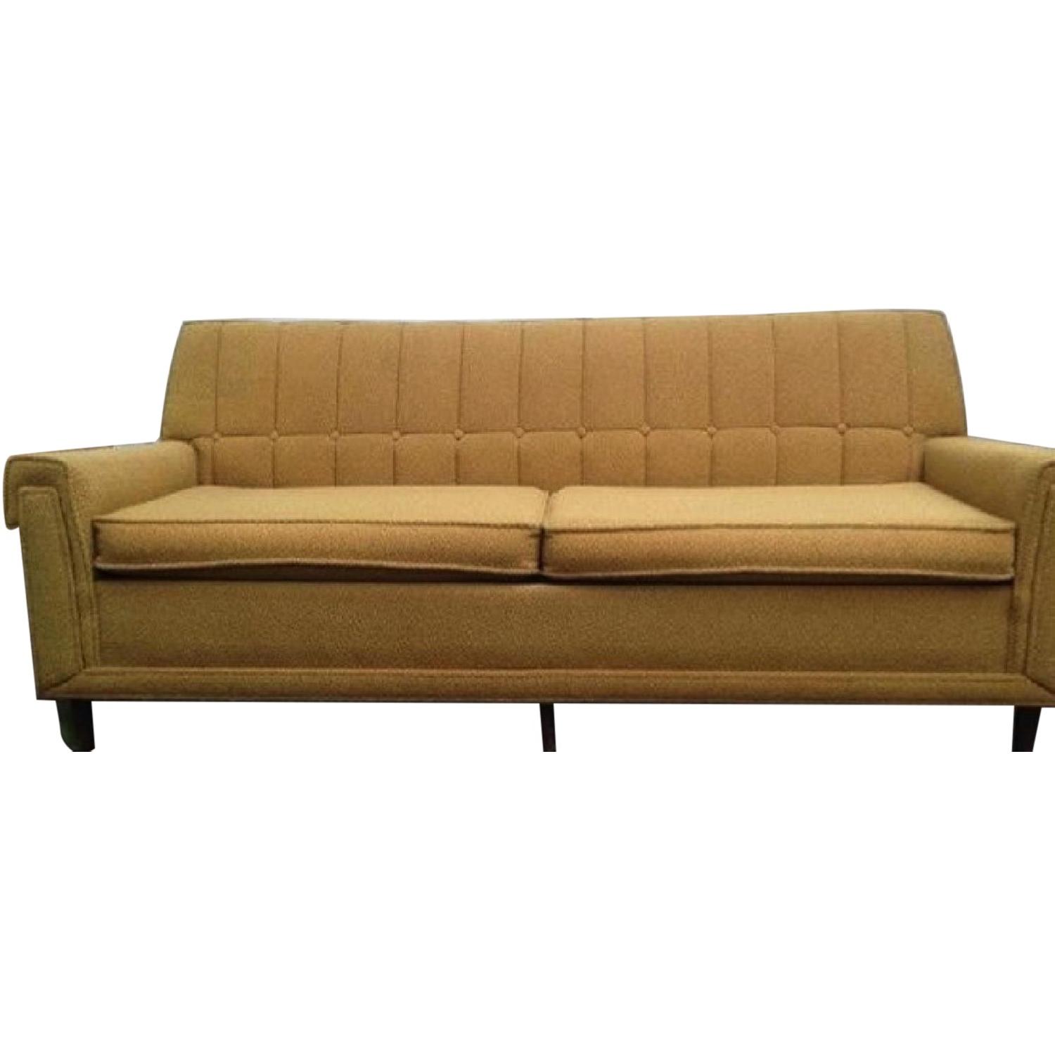 Vintage Mustard Yellow Couch - image-0
