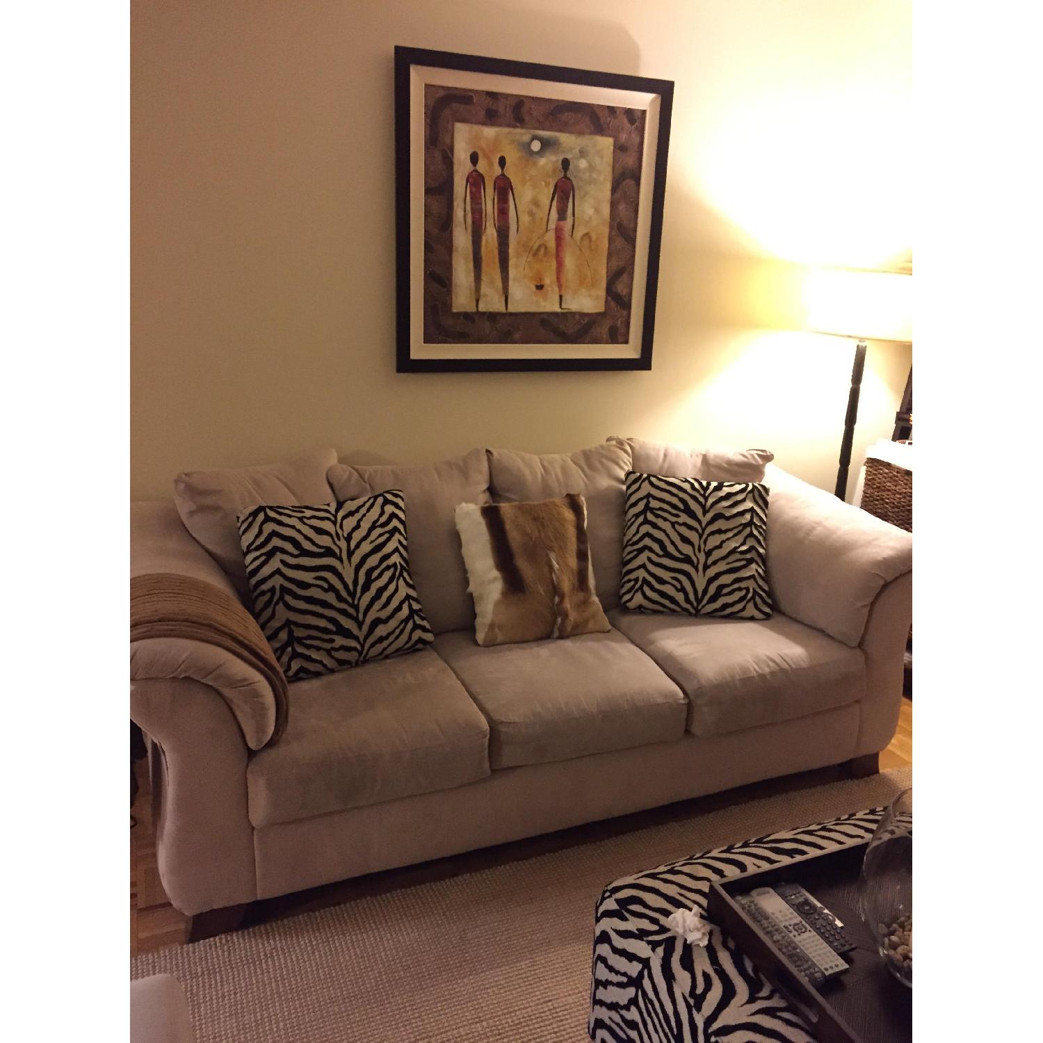 Performance Microfiber Sofa - image-1