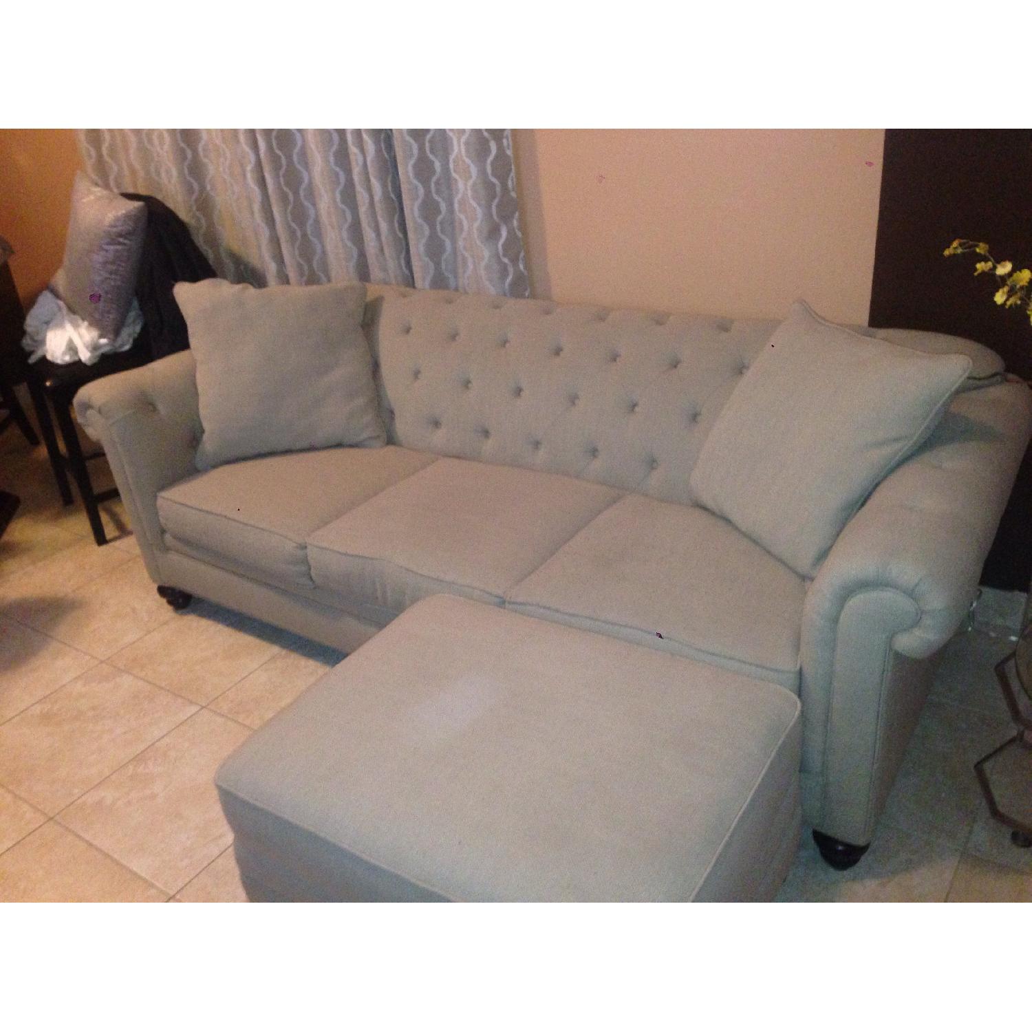 Raymour & Flanigan Howell Sofa + Ottoman - image-2