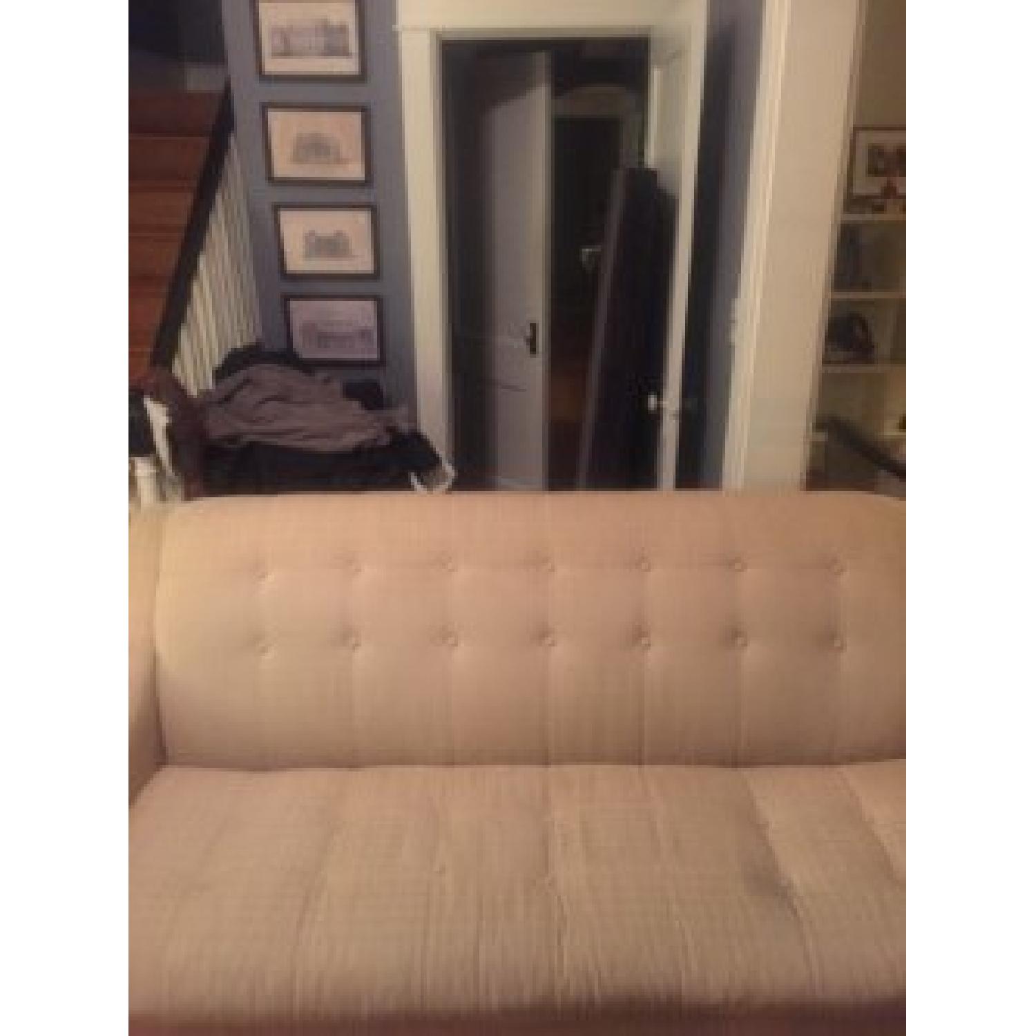 Beige Tufted Sofa - image-1