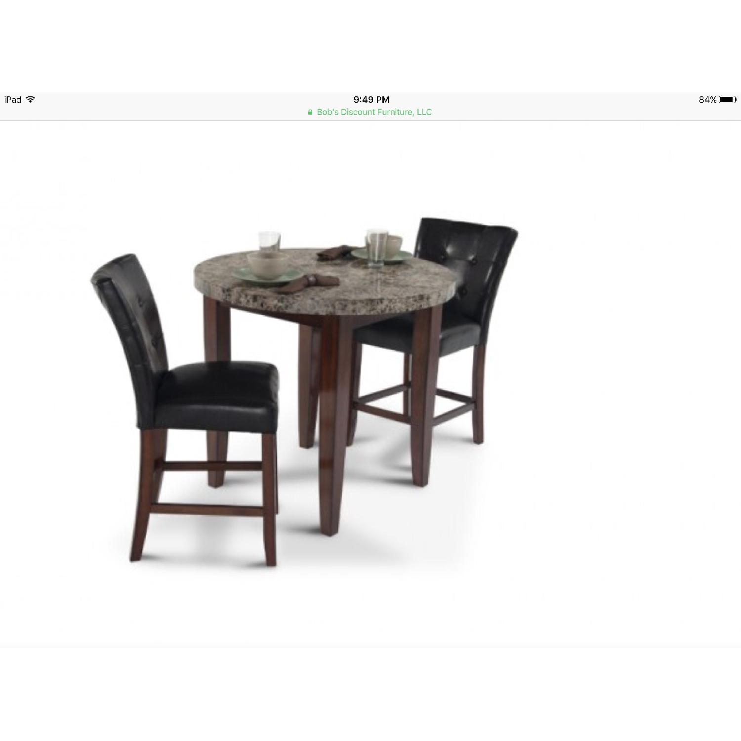 Bob's Montibello Round Sining Table w/ 2 Chairs AptDeco