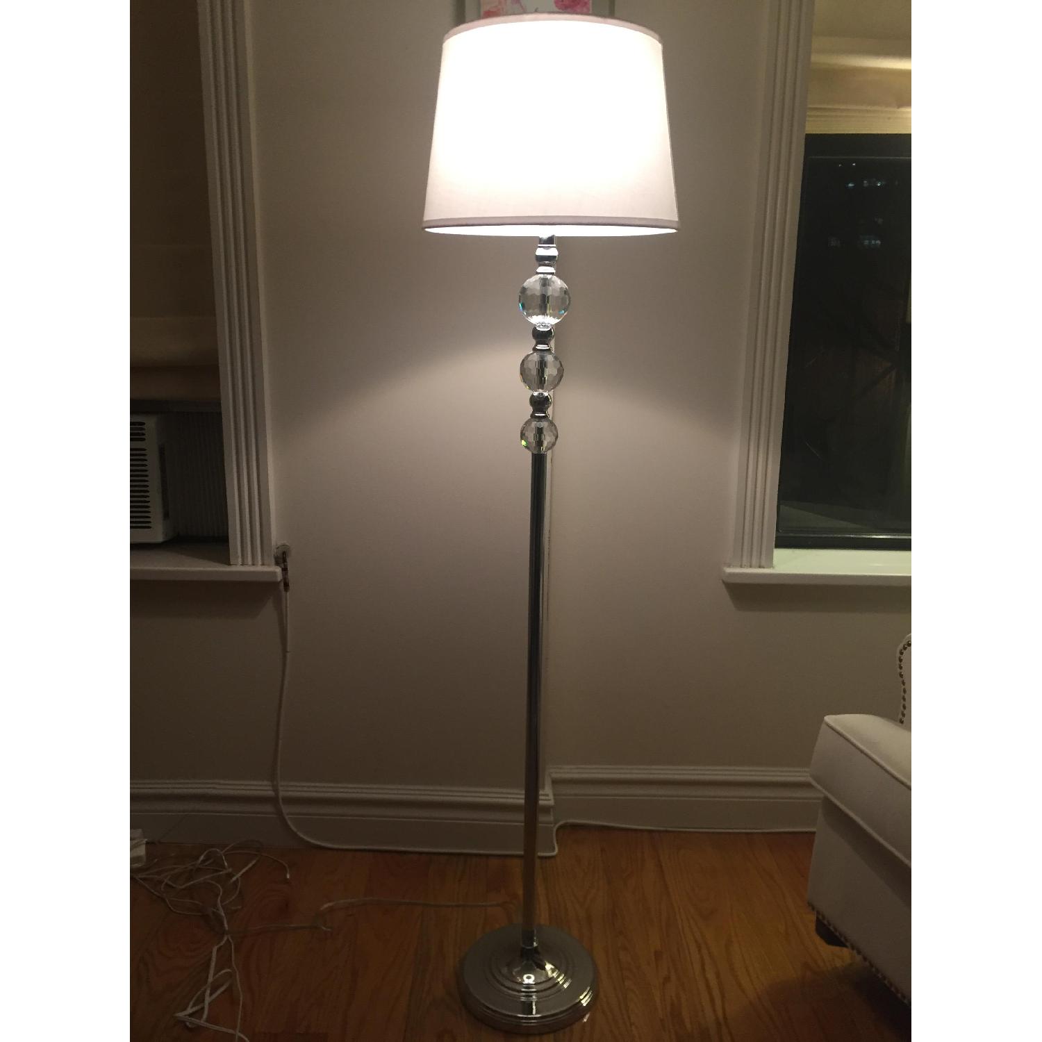 Vienna Full Spectrum Glimmer Crystal Orb Floor Lamp - image-2