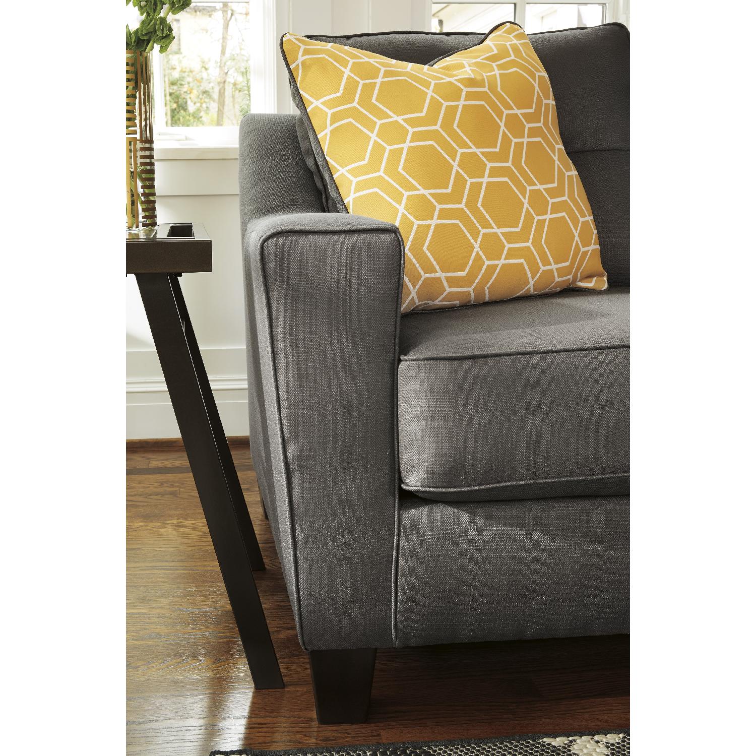 Ashley's Grey Nuvella Queen Sleeper Sofa - image-2