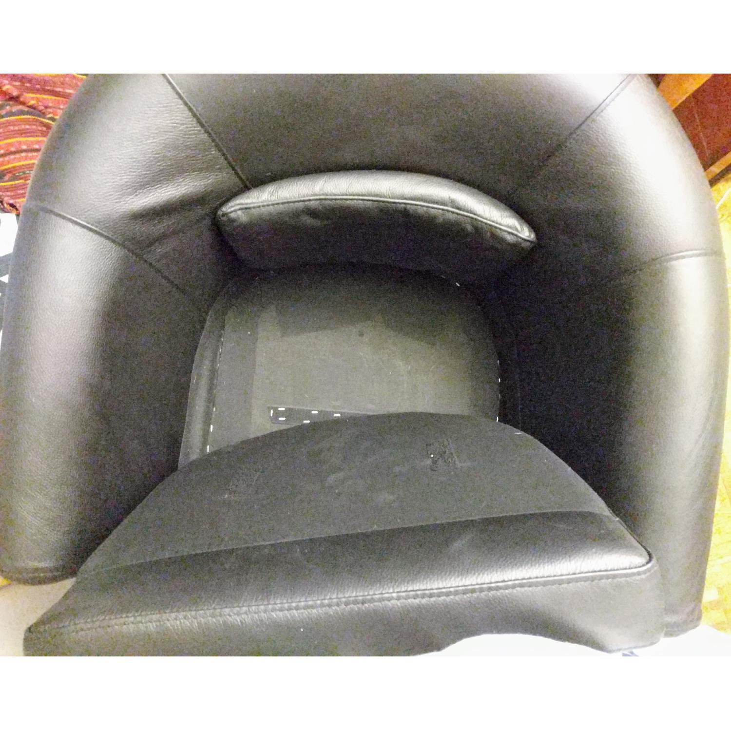 Ikea Tullsta Leather Armchair - image-5