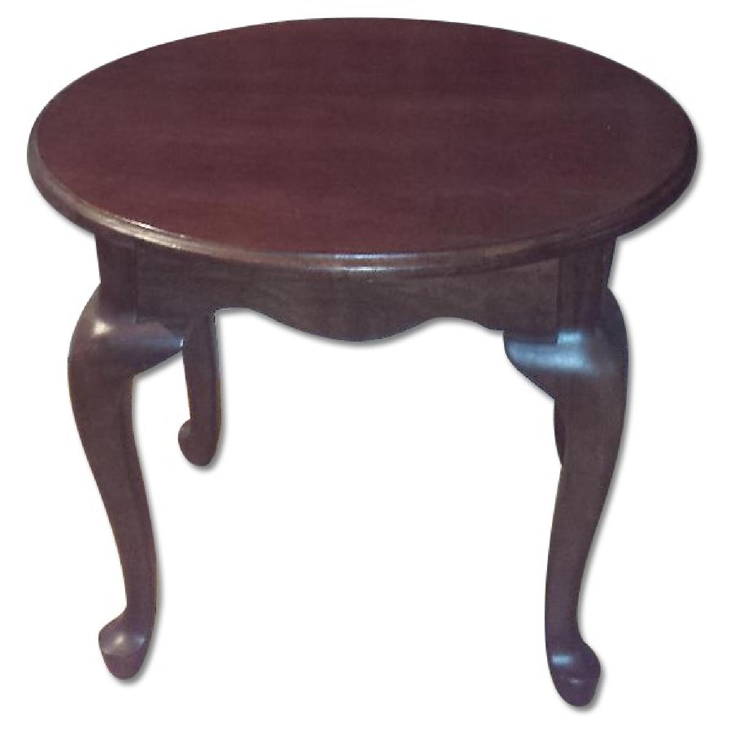 Universal Furniture Oval Cherry End Table AptDeco