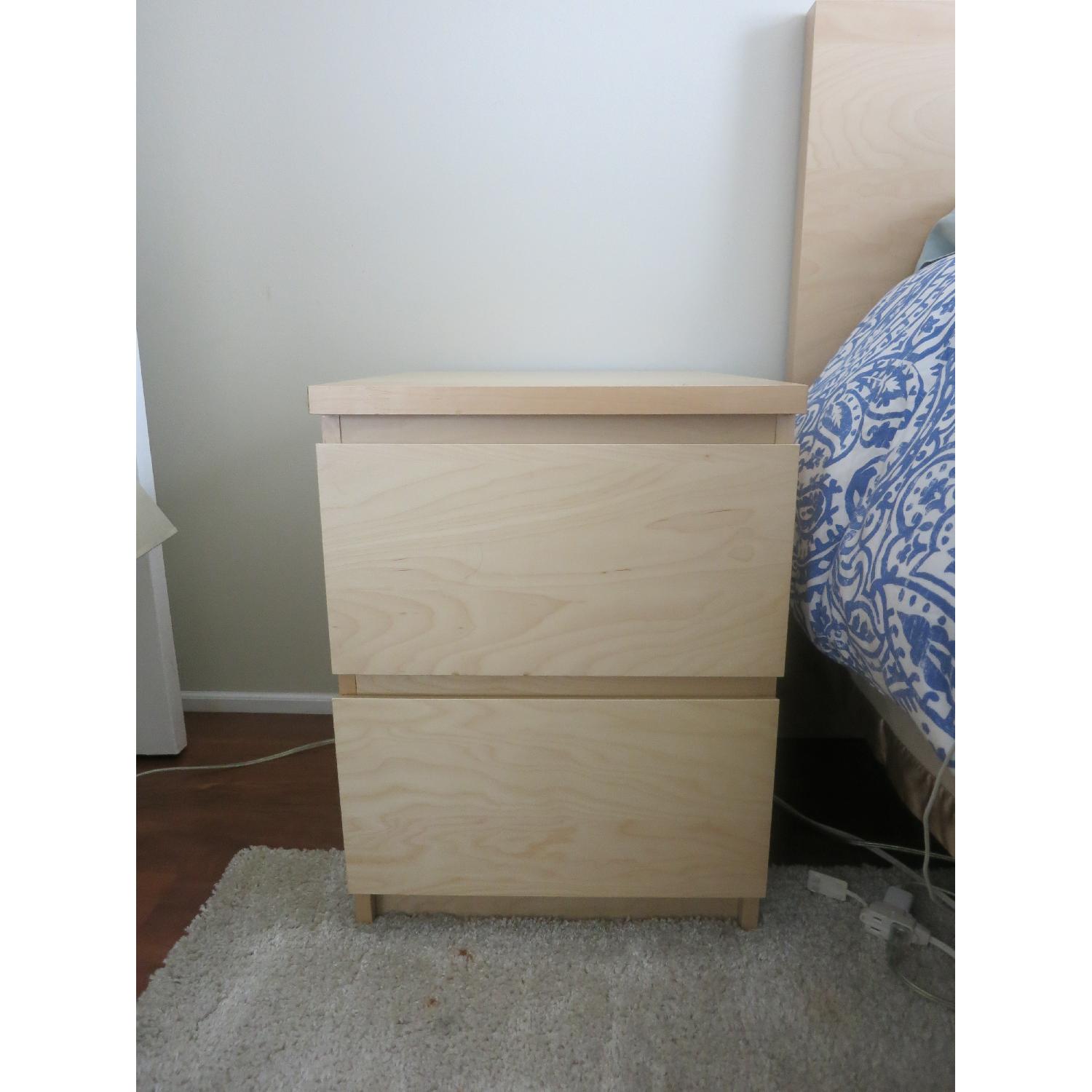 Ikea Malm 2-Drawer Nightstand - image-0