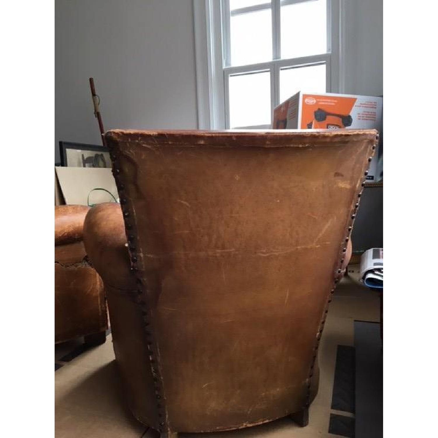 Vintage Antique Leather Club Chairs - image-11