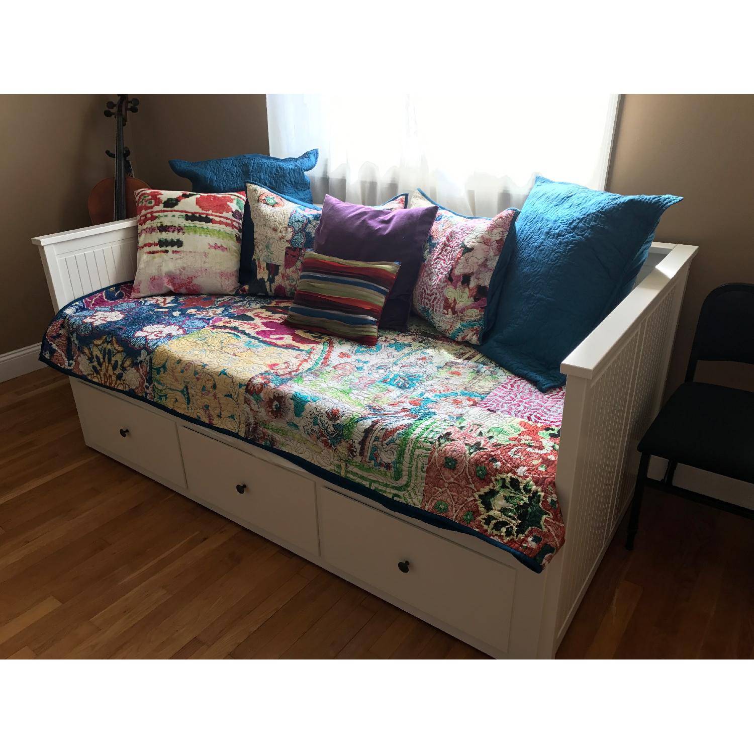 Ikea Convertible Daybed Frame w/ Storage AptDeco
