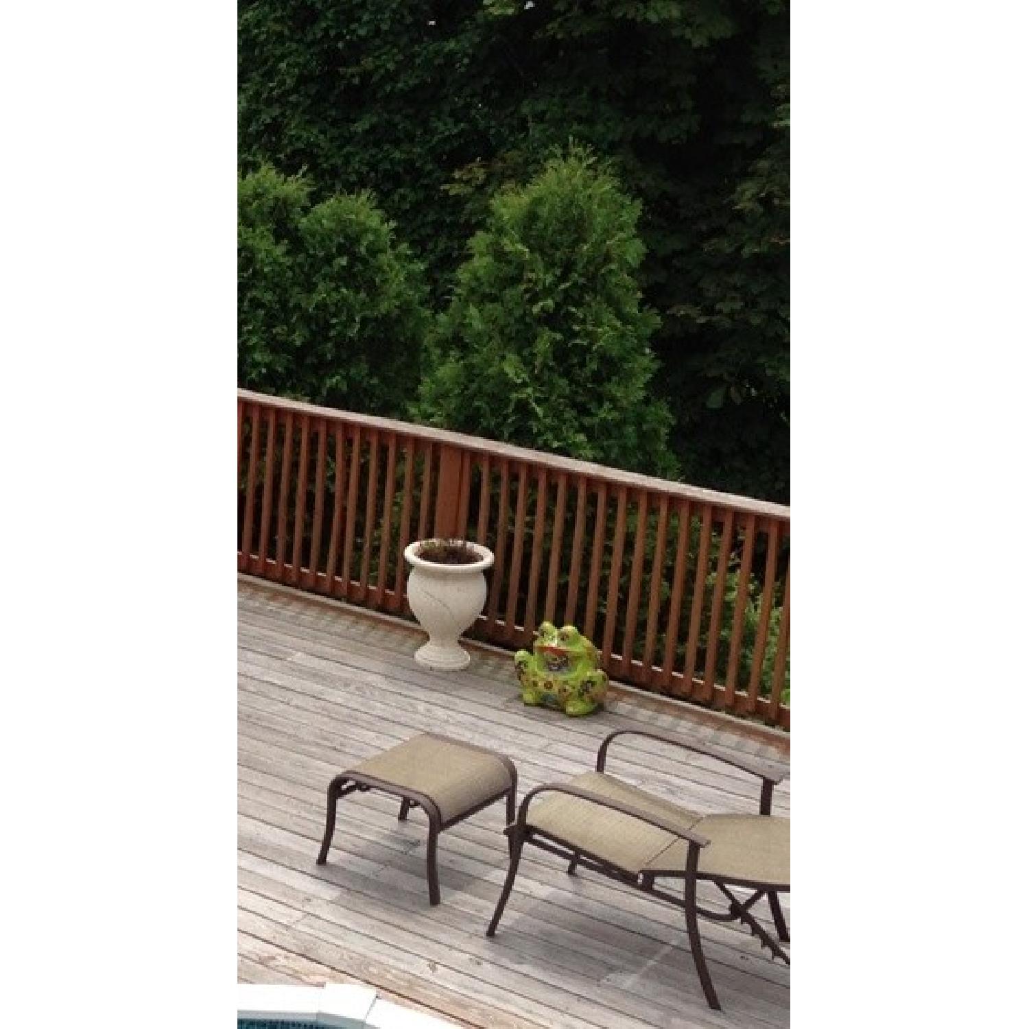 Agio Outdoor Sling Lounge Chair in Aluminum - image-9