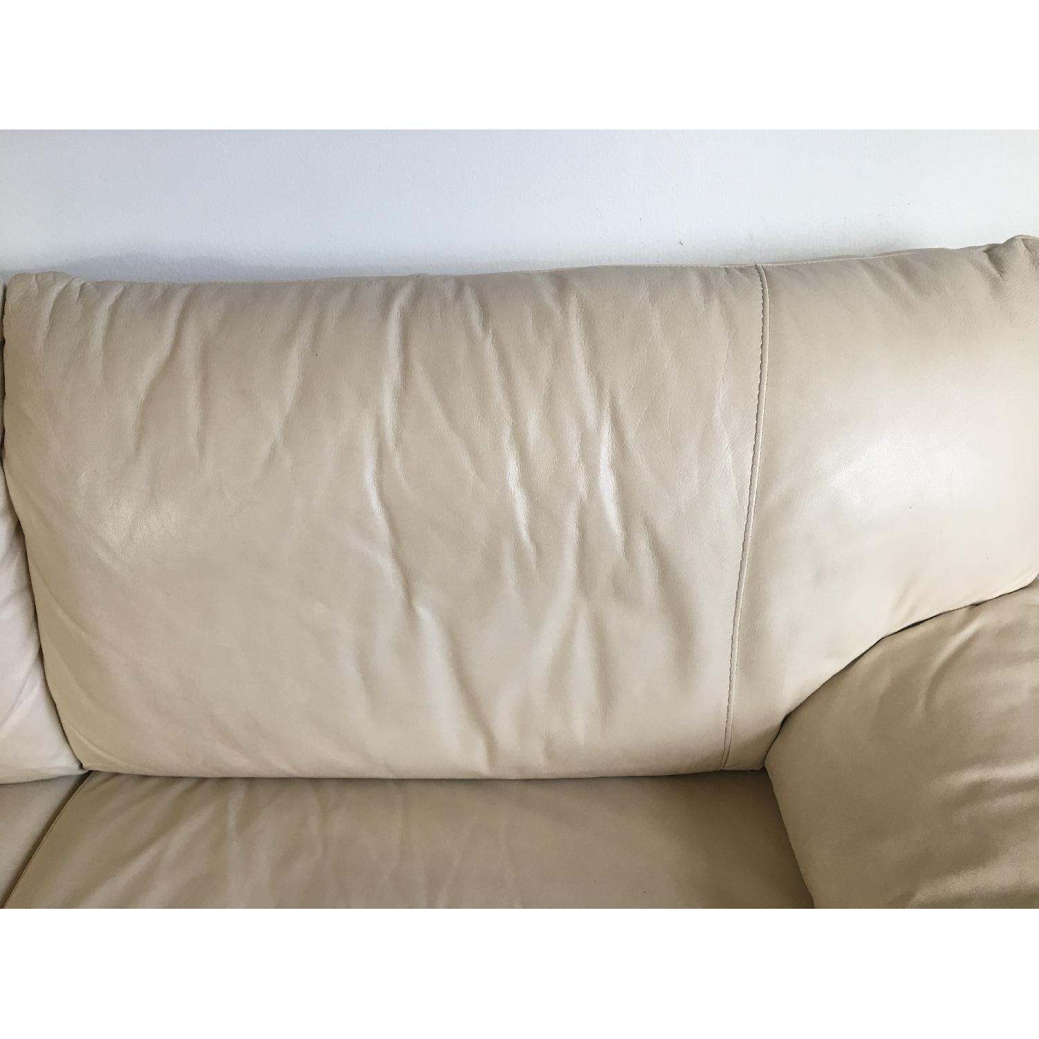Ikea Leather Sofa bed - image-1